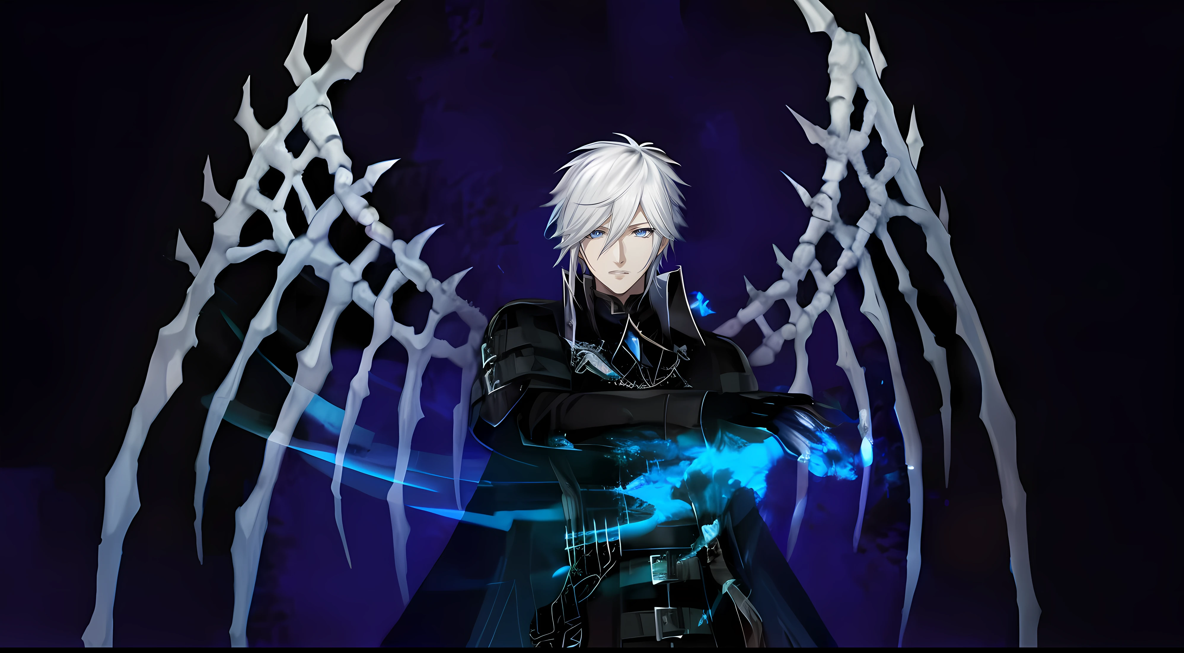 Anime anime wallpaper HD anime wallpaper HD wallpaper, thancred waters, killy from blame!, prince crown of black gears, thancred waters in style of wlop, shadowverse style, the former demon king, beautiful male god of death, Best anime 4k konachan wallpaper, portrait of thancred, shigenori soejima illustration, Neil 2 B