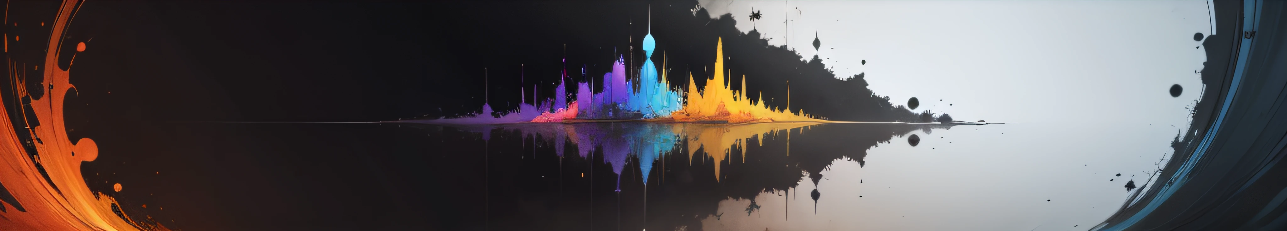 arte abstrata de virus
