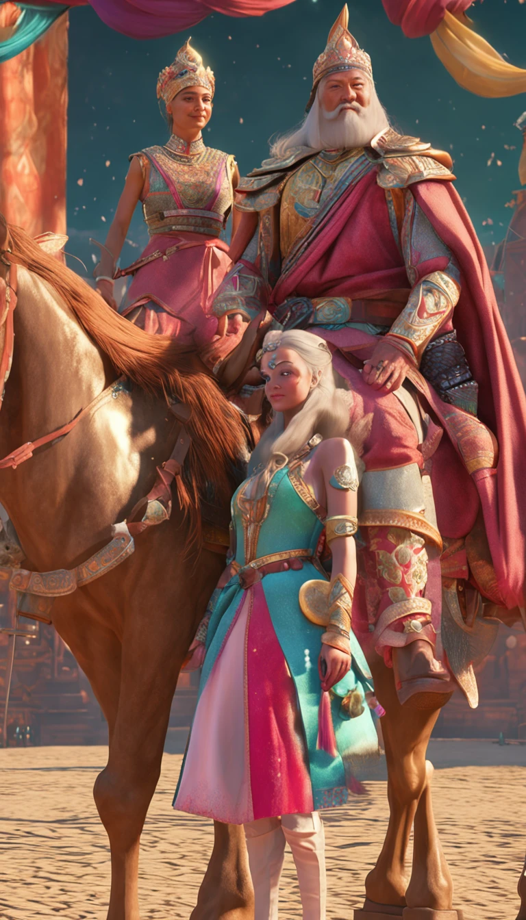 imagine Gengis Khan casando uma filha com um rei aliado