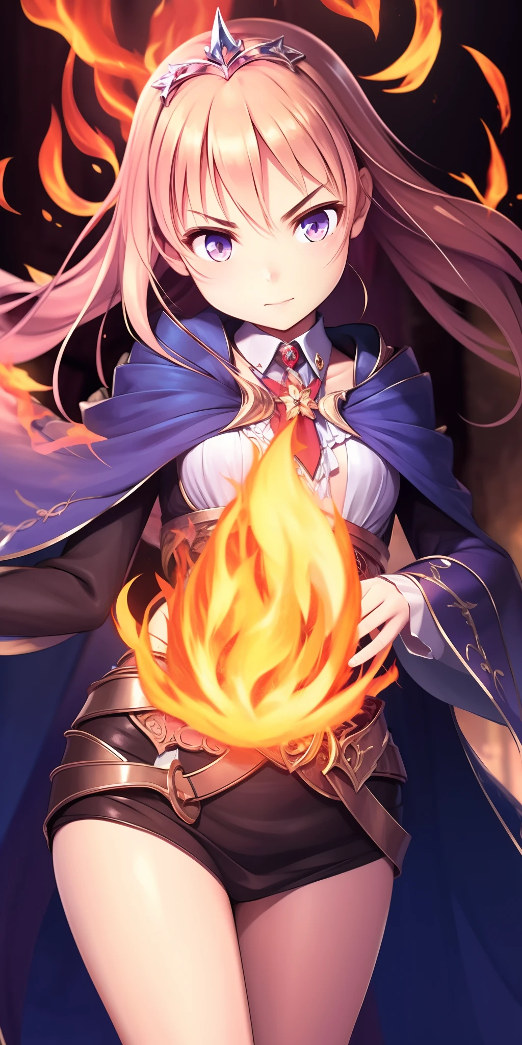 1girl,magic,fire