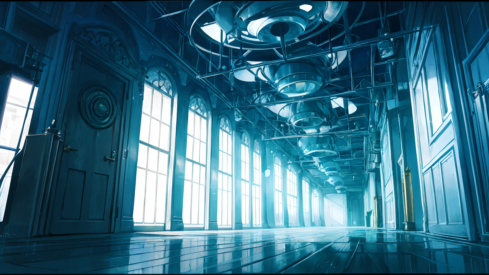 deep in the night、High School Hallway、Guide light、silence、Blue time、Digester、aquarelle、sharp、