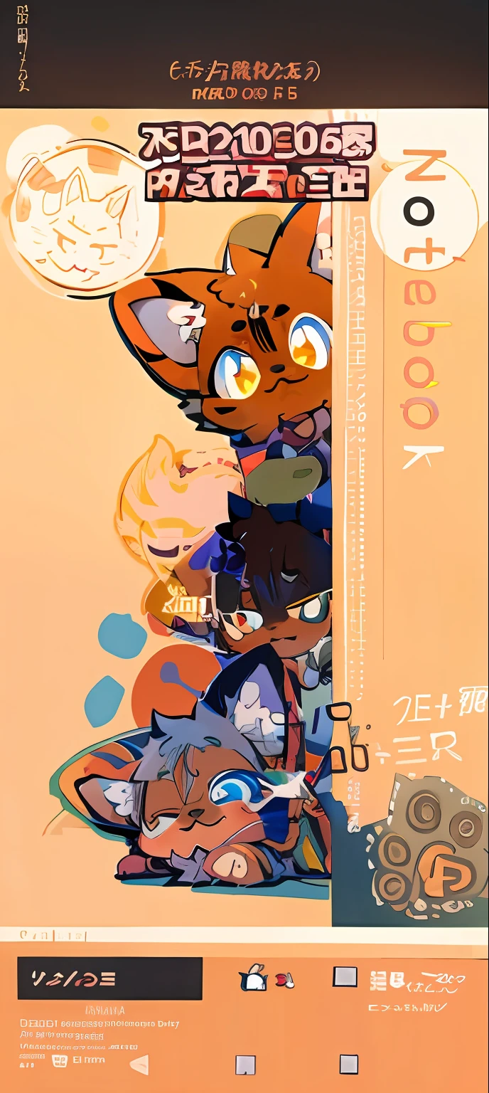 There are two pictures of cats and dogs on the phone, book cover!!!!!!!!!!!!, fursona!!!!, art book, Pocket monster companion, old artbook, aniswear, An anime cover, Furry anime, kemonomimi, Chuan Ai, official artbook, DDLC, komono, Furry art!!!, SFW version, cover manga