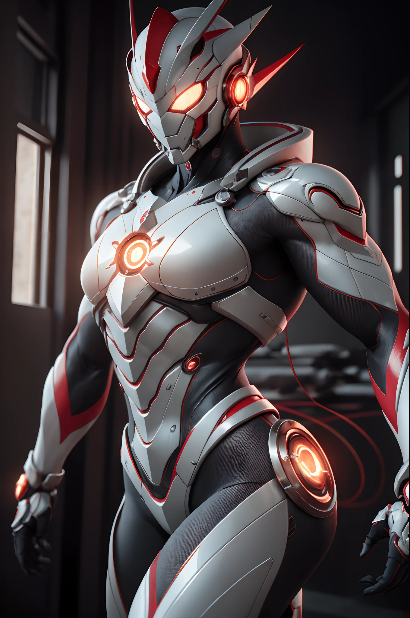tmasterpiece,Best quality at best,A high resolution,realista,a parte superior do corpo,
1Meninos,s Ultraman,Olhos estrelados vermelhos de cinco pontas,Temporizador de cores de pentagrama,olhando para o espectador,Cor vermelha,Armadura de energia,totalmente blindado,(semi transparente:1.4),(poses lascivas:1.1),Biomechanicals,
mini cidade,Reflective metal,lighting dramatic,..3d,Ultra - Detalhado,rendering by octane,