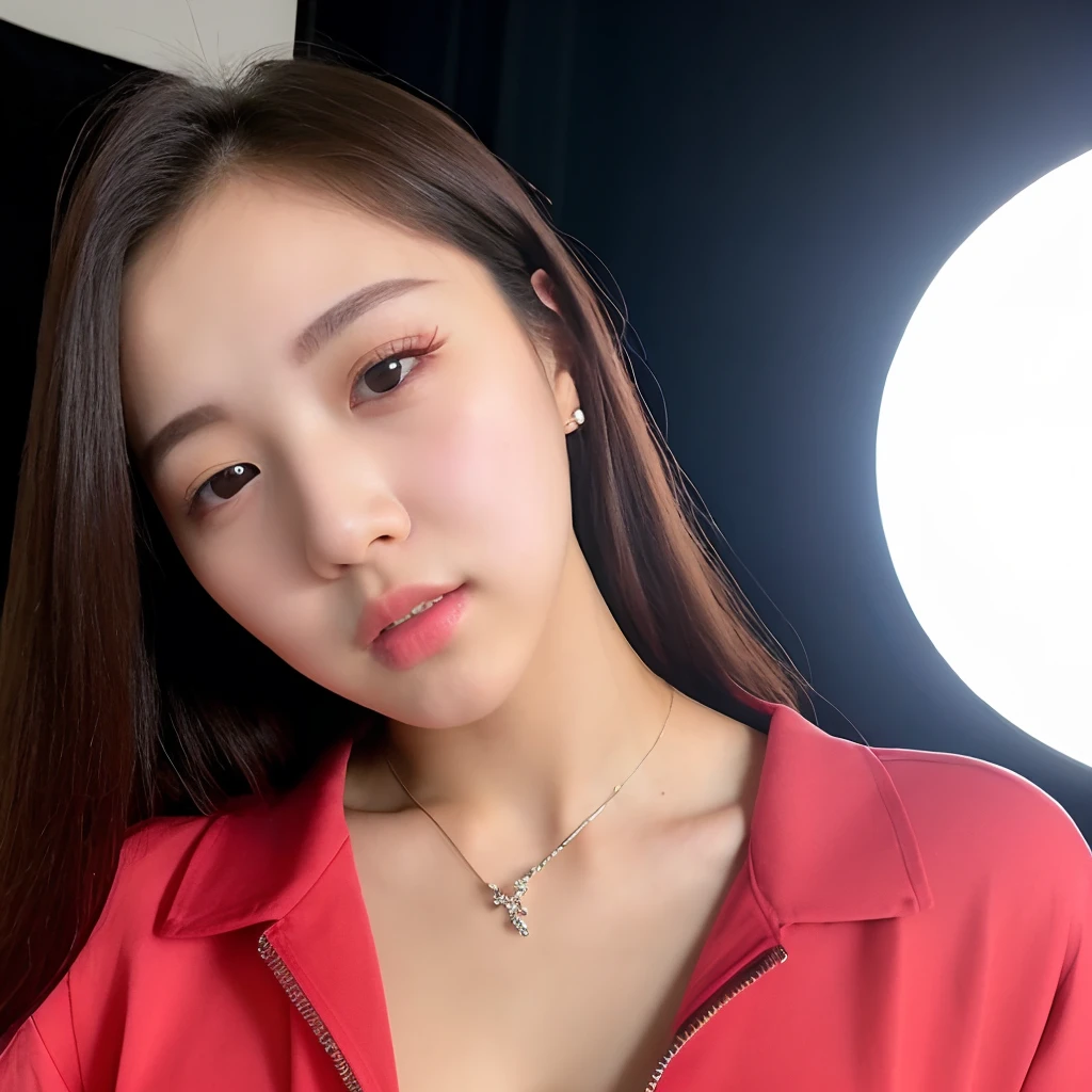 a closed up portrait photo of elegant 21yo kpop idol in casual clothes, music video site,(high detailed skin:1.2), 8k uhd, dslr, soft lighting, high quality,1girl,solo,sharp focus,(blurry background:1.3)