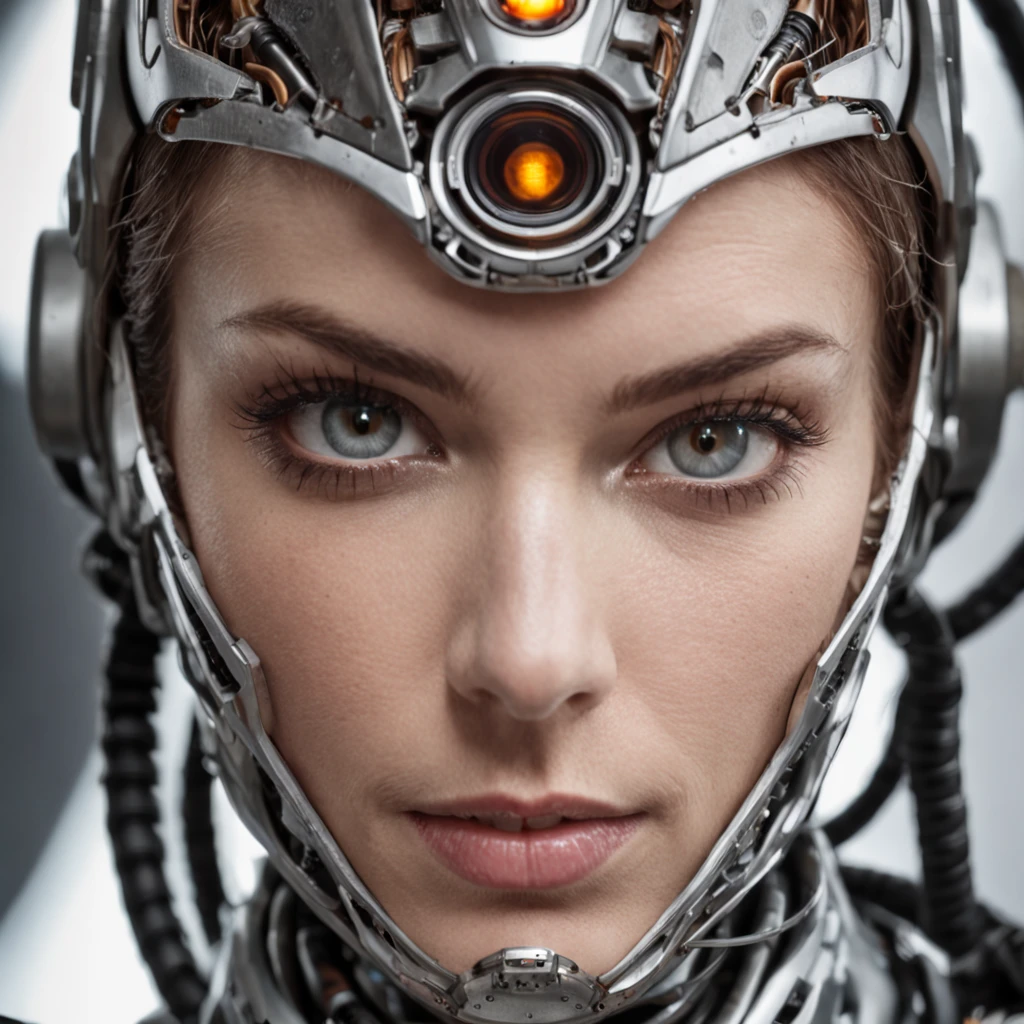 "A stunning, high-resolution photo capturing the essence of a futuristic cyborg with intricate details and dynamic angles."