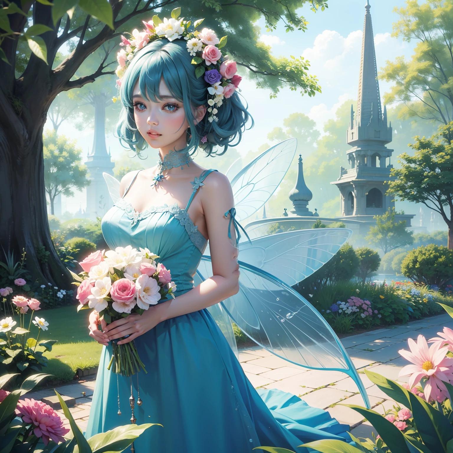 4K Graphics、Flower Fairy、Pretty girl