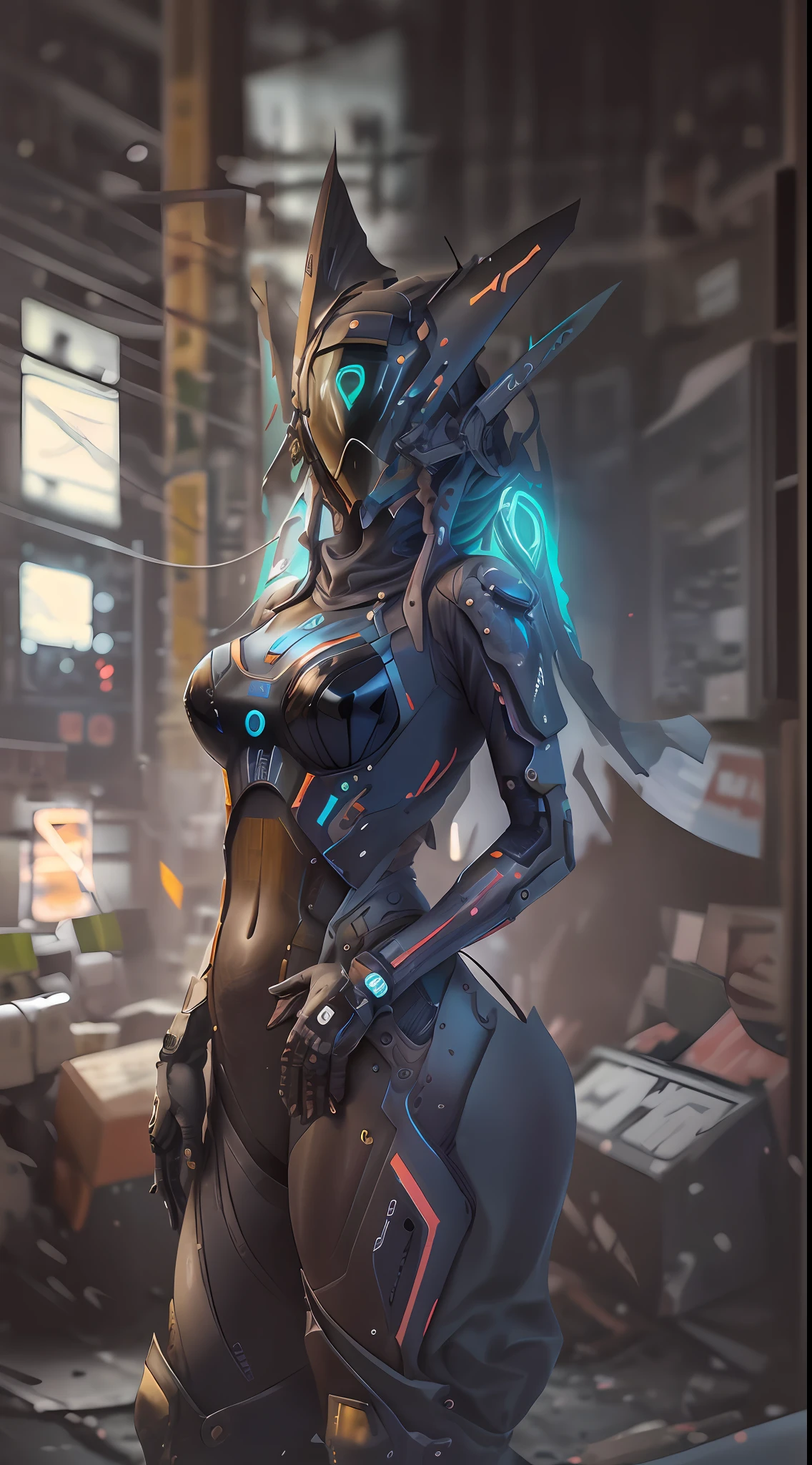 ((calidad superior, 8k, obra-prima: 1.3)), foco nítido: 1.2, solamente, foto y bruto, realista, obra-prima, mejor calidad, high resolusion, ultra detallado, artes oficiais, fondo de pantalla de Unity 8K, Fondo de pantalla oficial, Grumpy atmosphere, claroscuro, Celts, 1girl, 1mujer, casco, bodysuit, Bodysuit Preto, piel tensa, Ropa motera, ((muslos gruesos)), muslos gruesos, Orejas de animales, Traje de bicicleta, CUERO, pechos grandes,, Dinero clave, (((Desempaquetar))), innerboob, pose, Una persona en un cibercasco, Cyberhelmet blanco, estupendo, cerrar, motion lines, Buttom arriba arriba abajo, Cintura curvada hacia el lado sensual, hiper detallado, Neon lights, neon colors, cyberpunk, reflejos, brillante, Chispas, Shy and seductive posture, Estilo perfecto, (((mirando al espectador))), Atractivo cuerpo femenino, hermosa, hermosa, Most famous in the world, Front view,