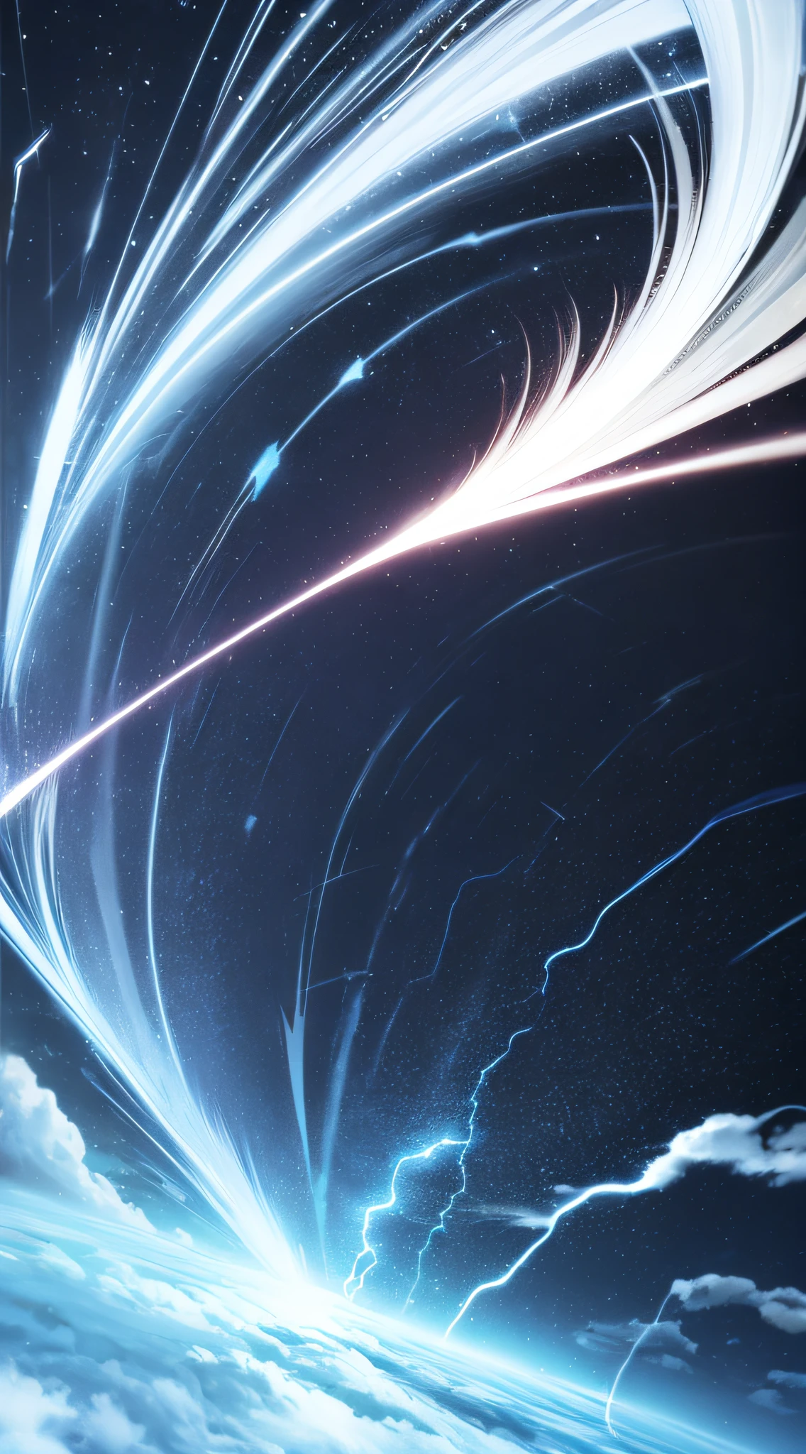 Blue and white wallpaper scienc lightning bolt Thunder Meteor