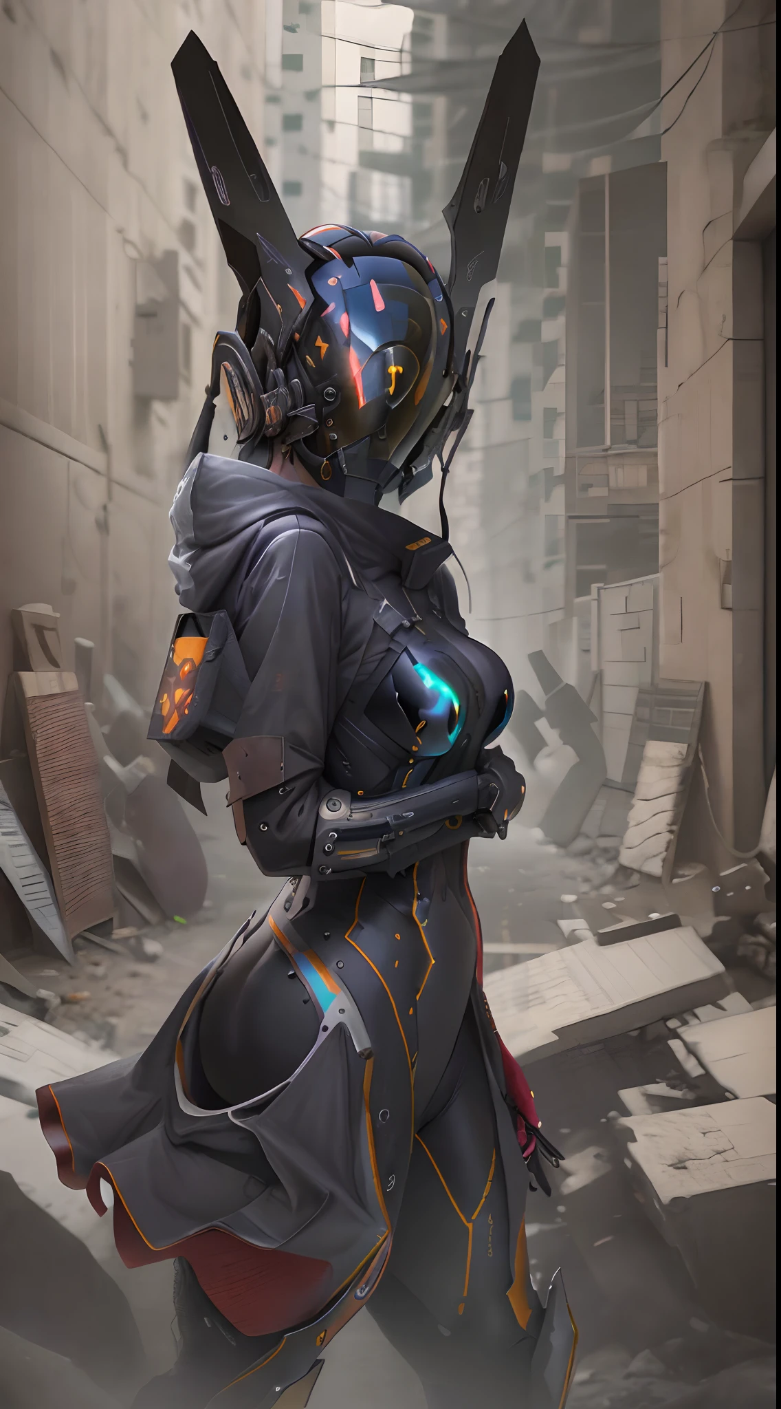 ((calidad superior, 8k, obra-prima: 1.3)), foco nítido: 1.2, solamente, foto y bruto, realista, obra-prima, mejor calidad, high resolusion, ultra detallado, artes oficiais, fondo de pantalla de Unity 8K, Fondo de pantalla oficial, Grumpy atmosphere, claroscuro, Celts, 1girl, 1mujer, casco, bodysuit, Bodysuit Preto, piel tensa, Ropa motera, ((muslos gruesos)), muslos gruesos, Orejas de animales, Traje de bicicleta, CUERO, pechos grandes,, Dinero clave, (((Desempaquetar))), innerboob, pose, Una persona en un cibercasco, Cyberhelmet blanco, estupendo, cerrar, motion lines, Buttom arriba arriba abajo, Cintura curvada hacia el lado sensual, hiper detallado, Neon lights, neon colors, cyberpunk, reflejos, brillante, Chispas, Shy and seductive posture, Estilo perfecto, (((mirando al espectador))), Atractivo cuerpo femenino, hermosa, hermosa, Most famous in the world, Front view,
