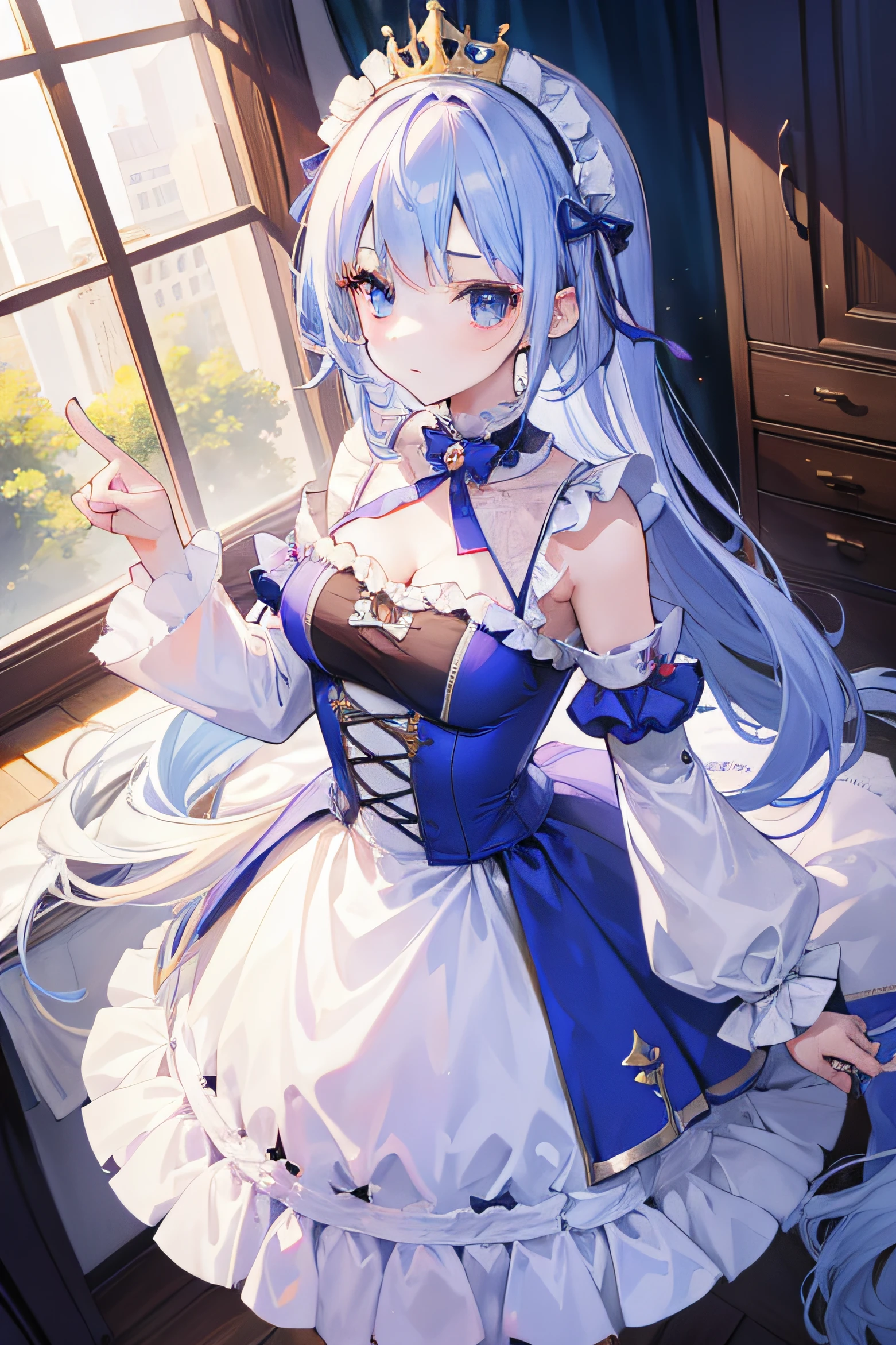 1girl in, Princess, absurderes, hight resolution, ultrasharp, 8K, masutepiece, Looking at Viewer