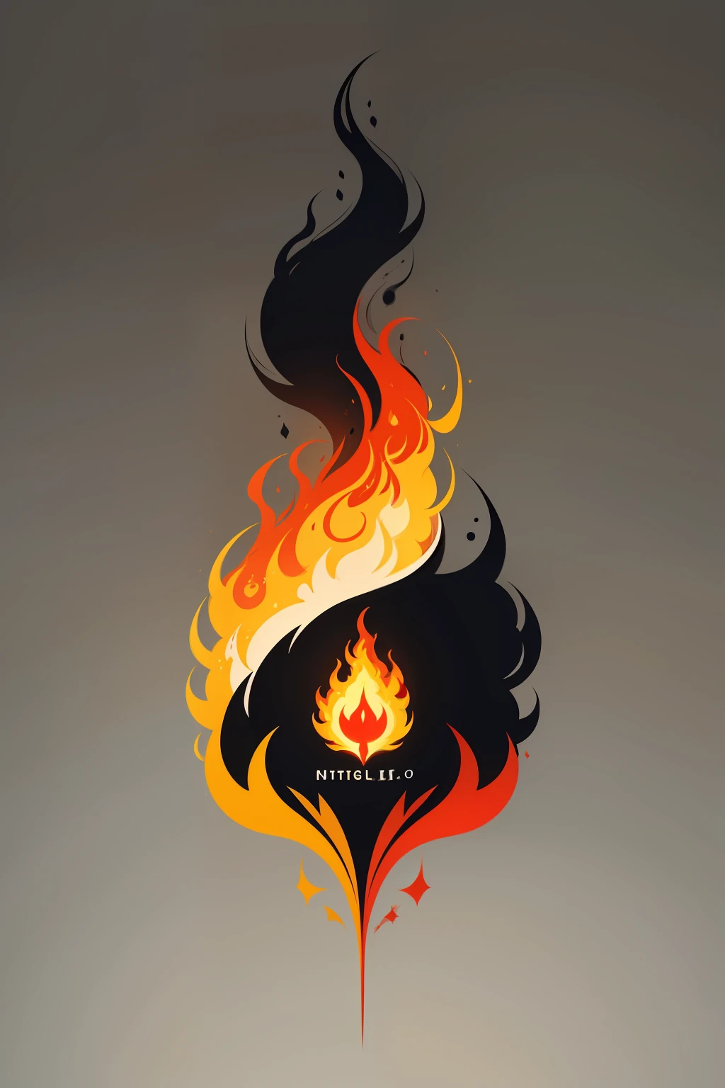 impresionante, arte vectorial, Creative logo design, logotipo flama, Artistic logo of Fire Line, Color design, Minimalista y puro - flama fuego , agregar efecto al final