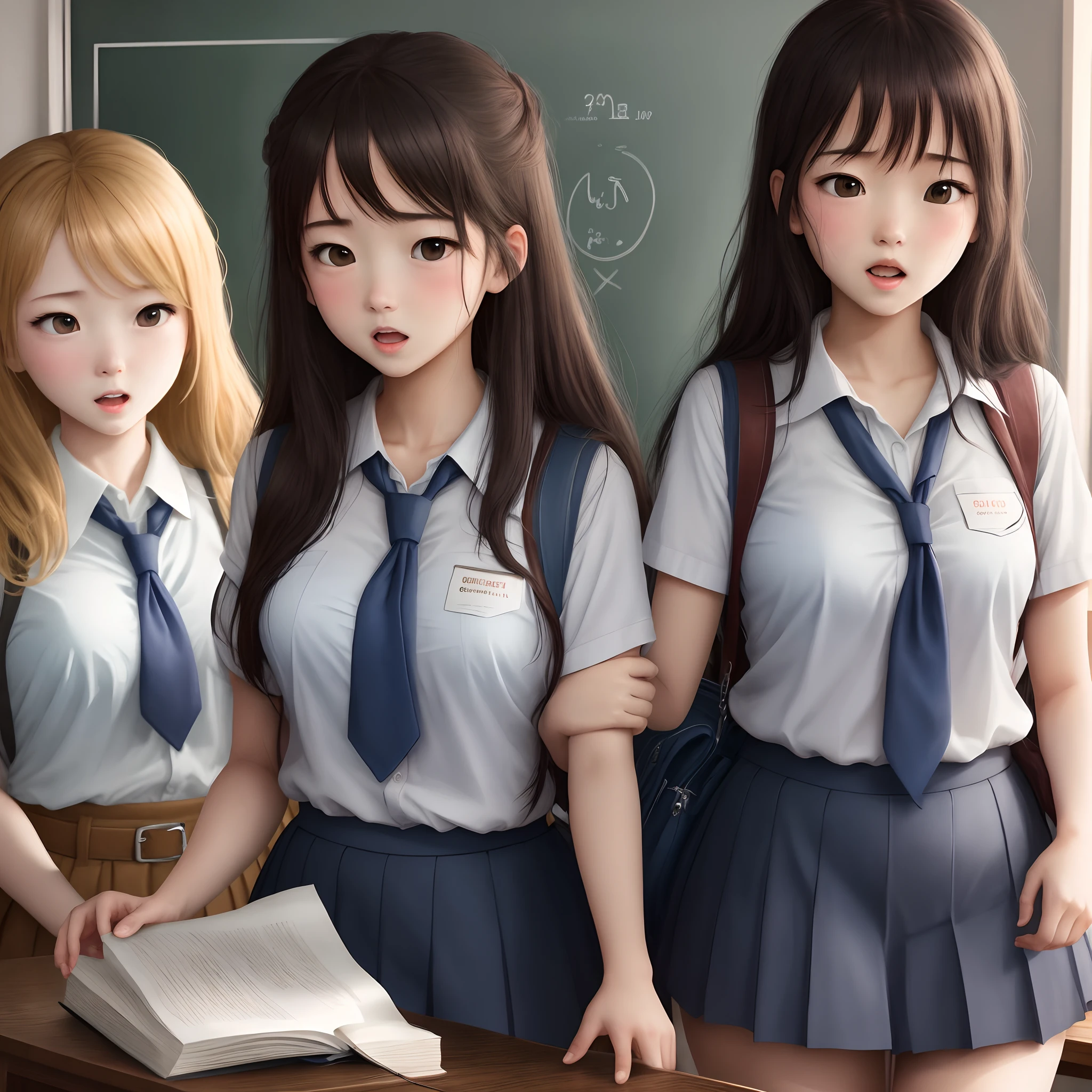 white colors,girls,