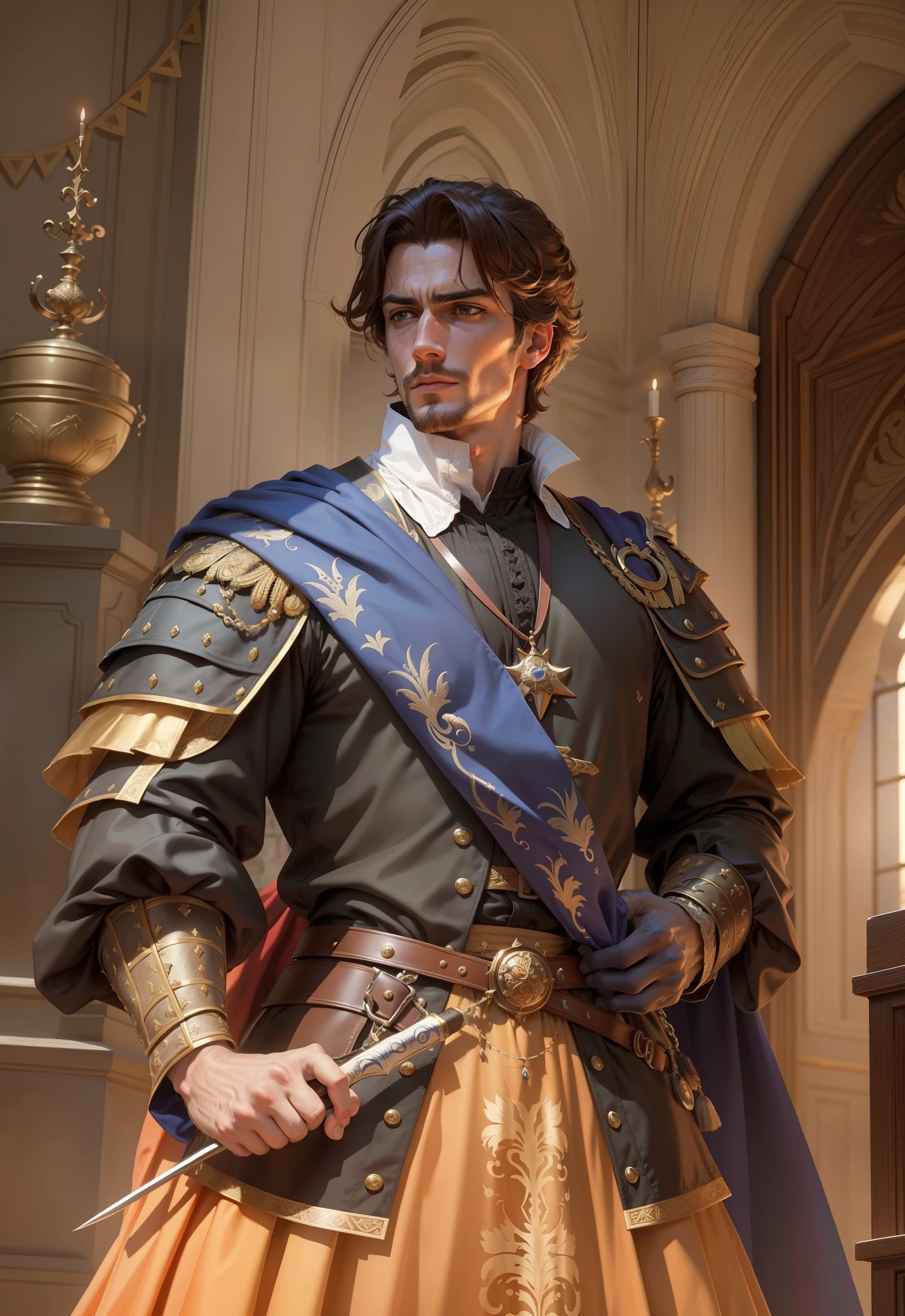 Portuguese, duke, duke of Braganza, handsome, man, Magnificent, warlike, cunning,ambitious,indecisiveness, 16th century, renaissance, Italian, handsome