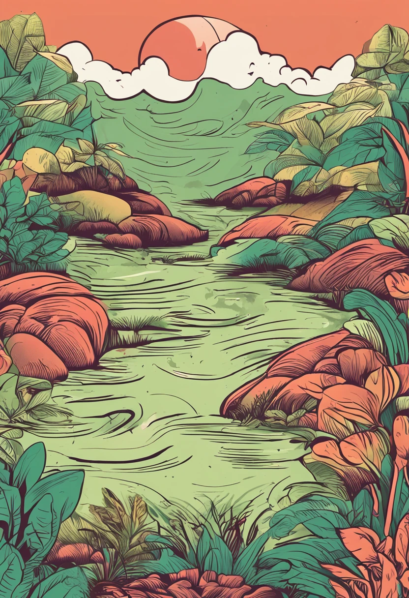 Matcha illustration，white backgrounid