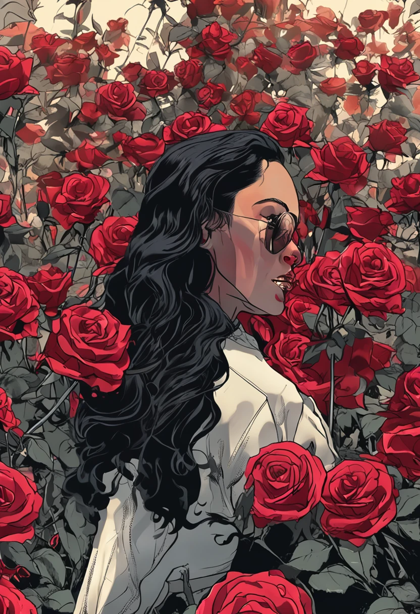 Black roses。