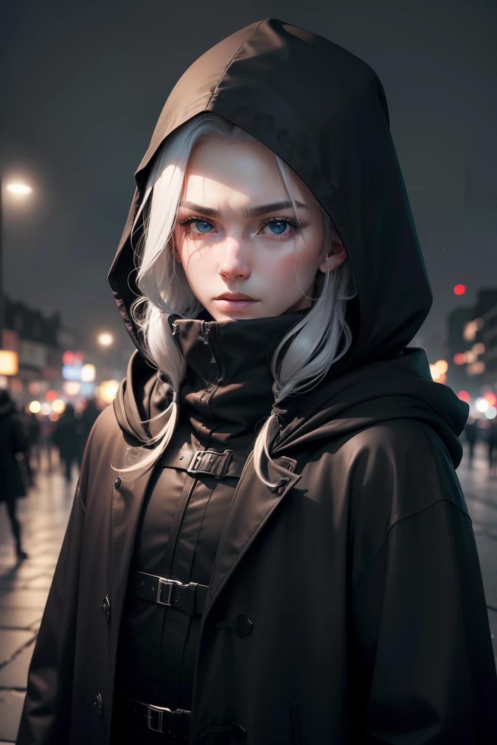 (Foto RAW, 4k, obra-prima, alta resolução, extremamente complexo) (realista: 1.4), cinematic lighting
1 male character, Foco Solo, noite, neblina, medieval\(Estilo\), (Melhor Qualidade), (Highres), (A black overcoat with a hood on its head),,(Expressionless face 8k),(Olhos Amarelos),(ulzzang-6500:1.0),(solo),(cabelos vermelhos caindo sobre os olhos),(espectadores),(sem mascara),lookside,(lado), ,(Mystery Mystery),,((velocidade)),(realidade),