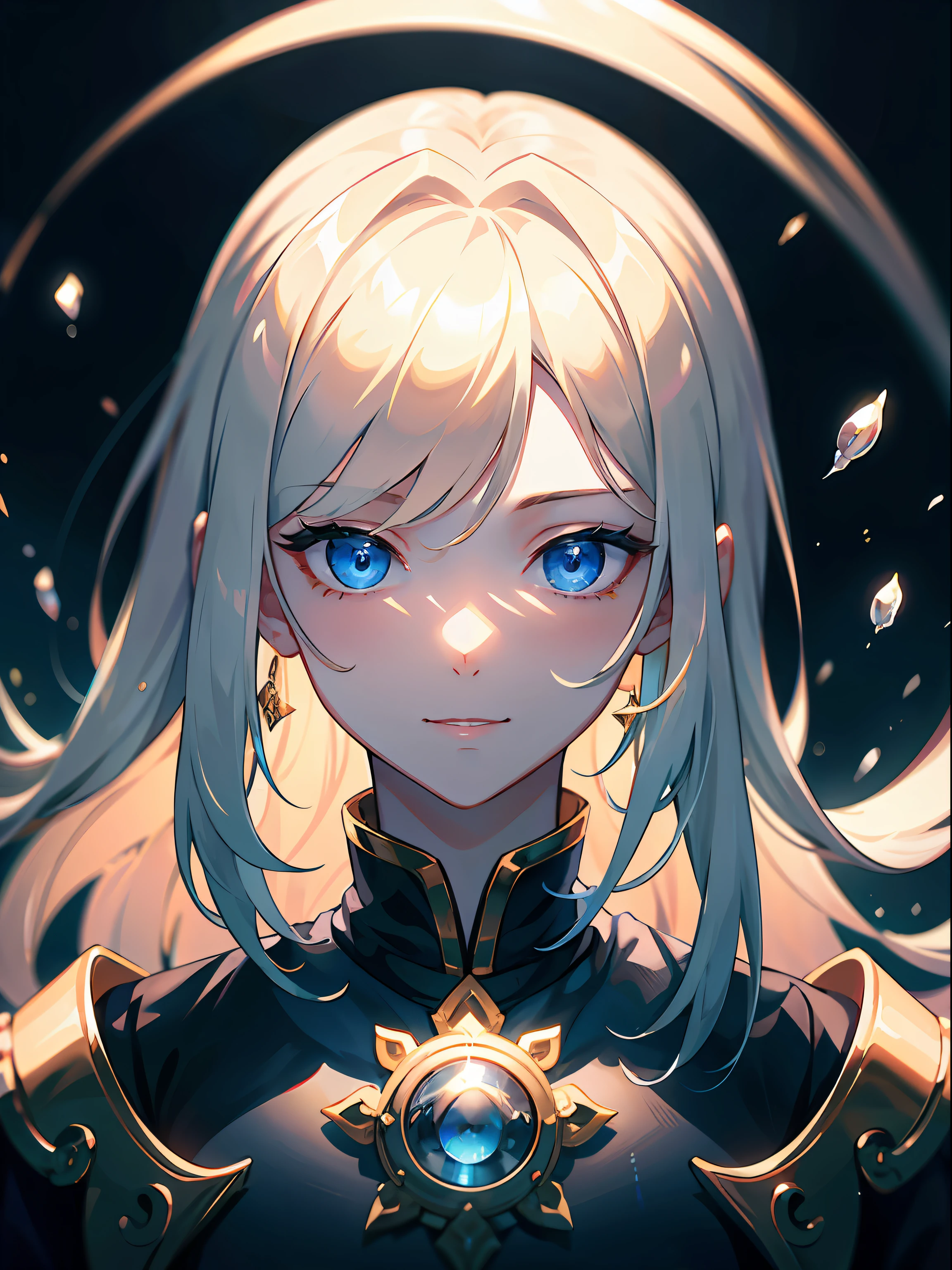 ((masterpiece:1.2、top-quality))、((Two men))、blonde hair、blue eyess(a handsome:1.4)、Guys only、校服、royalty、Black Knight、Short black hair、Golden Eyes、Scar on the right eye、Black Armor、Fantasia、the woods、blooming flowers、sunlights、Fantastic Light and Shadow、landscapes、extra detailed face、portraitures、A smile