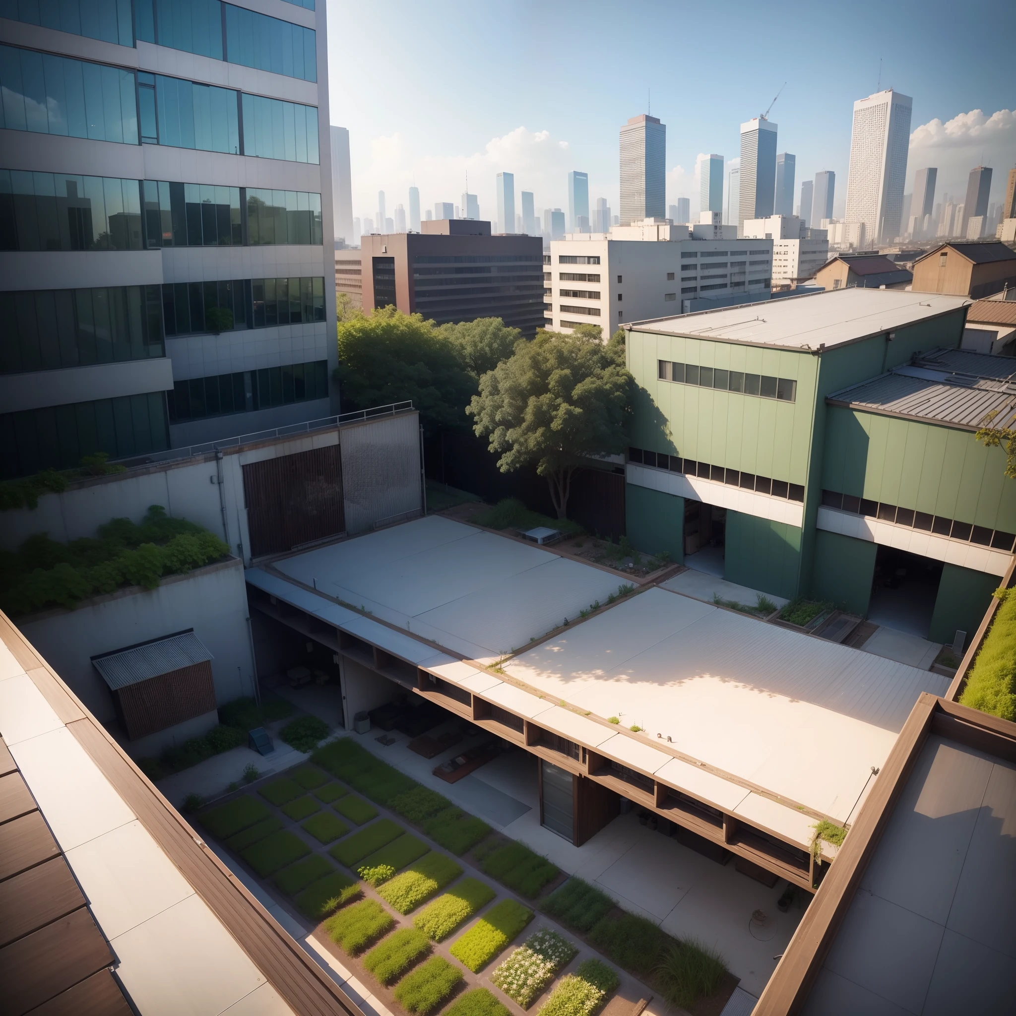城市, On the rooftop, Urban farm, Urban living, Sustainability, tie