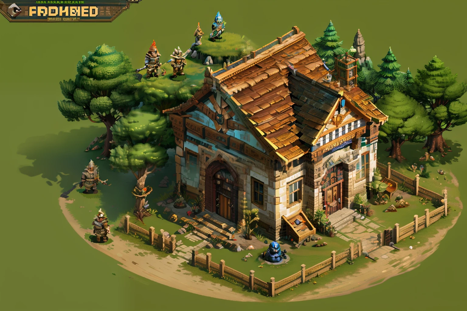 Horizontal pixel games,(Pixel art:1.4),Q version《dungeons and dragons》,borgar,warrior,Armor,The tree,Wagas,Steps,Monsters,Wasteland,drak,((best qualtiy)),super-fine,8K,A detailed,acurate
