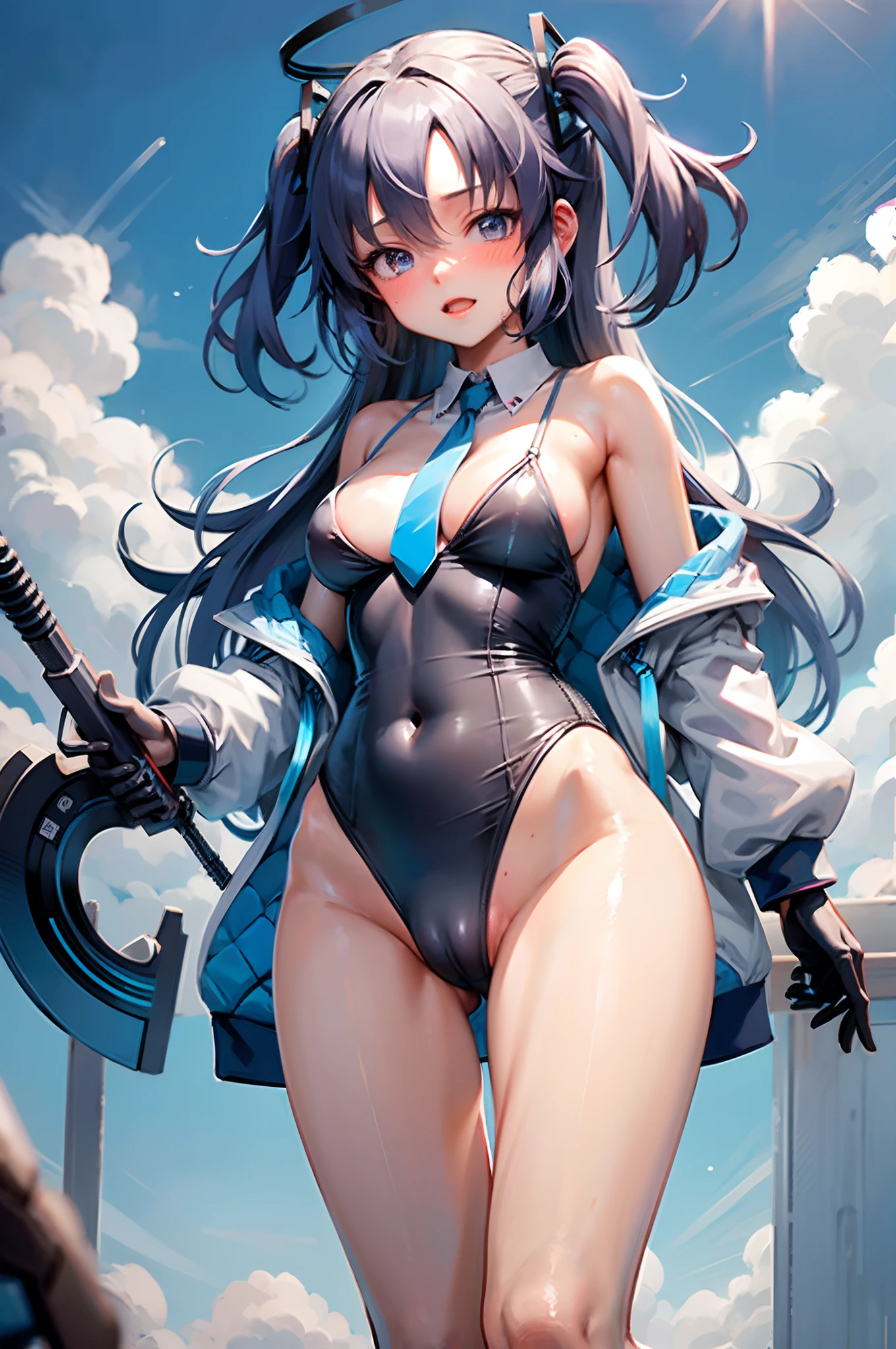 kofune_mio
dark skin
short hari
KK-70
BLUE ONE-PIECE SWIMSUIT
hires, best quality, official art, nsfw, best anatomy,