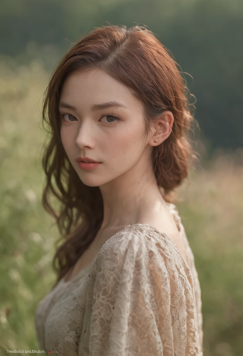 (Realistic lighting, best qualtiy, 8k, tmasterpiece:1.3)), sharp fokus:1.2,There was a young woman sitting by the grass,Fine side contour of young woman, Mountain creek,With sunset, ,Ultra-fine face,Realistic facial features,Fine eyes,二重まぶた,Delicate mouth,small detailed,realisticlying,Ultra-realistic photos,(exteriors,In the daytime:1.1)