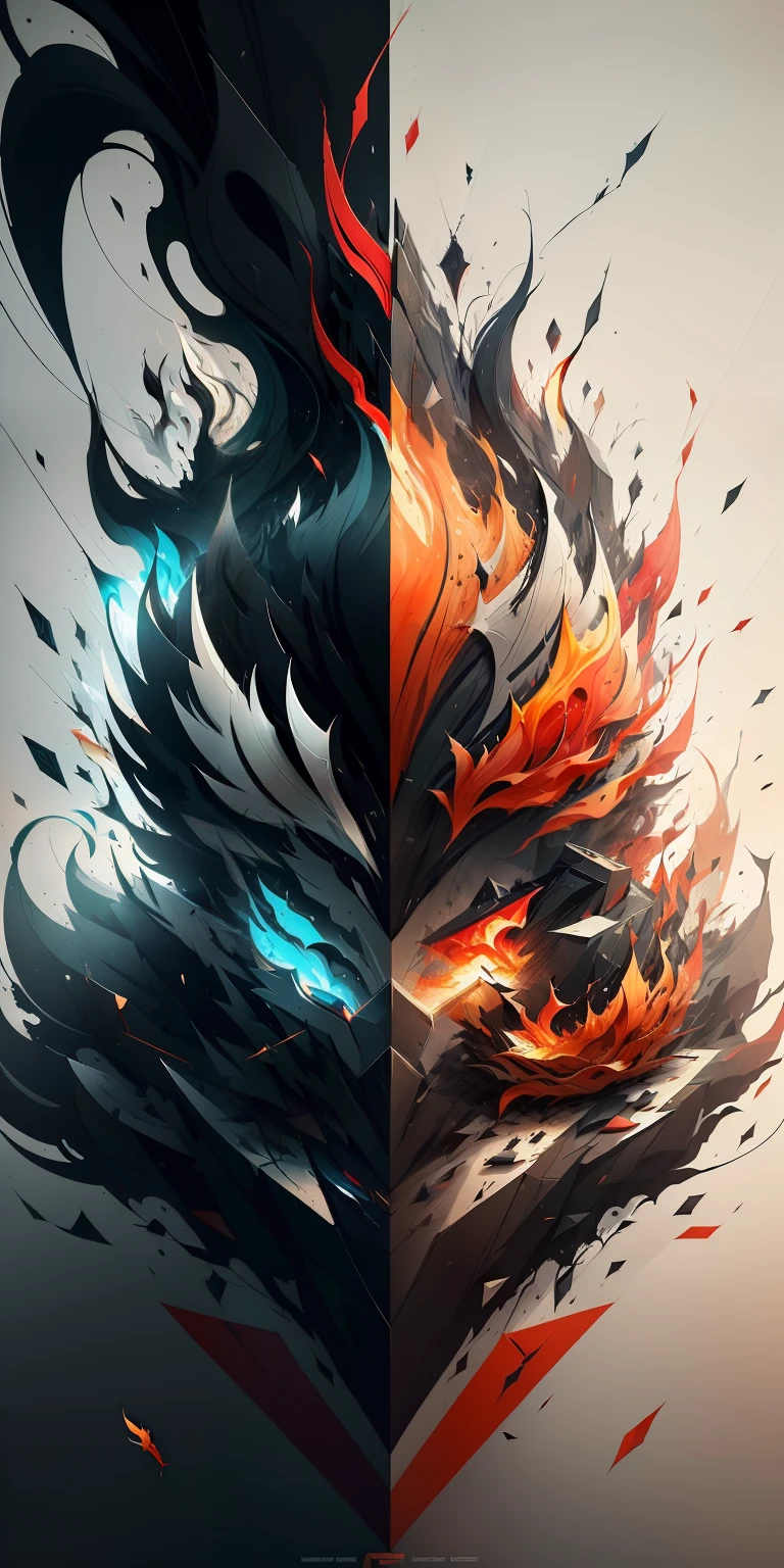 impresionante, arte vectorial, Creative logo design, logotipo con texto de lobos, Artistic logo of Fire Line, Color design, Minimalista y puro - fuego , agregar efecto al final