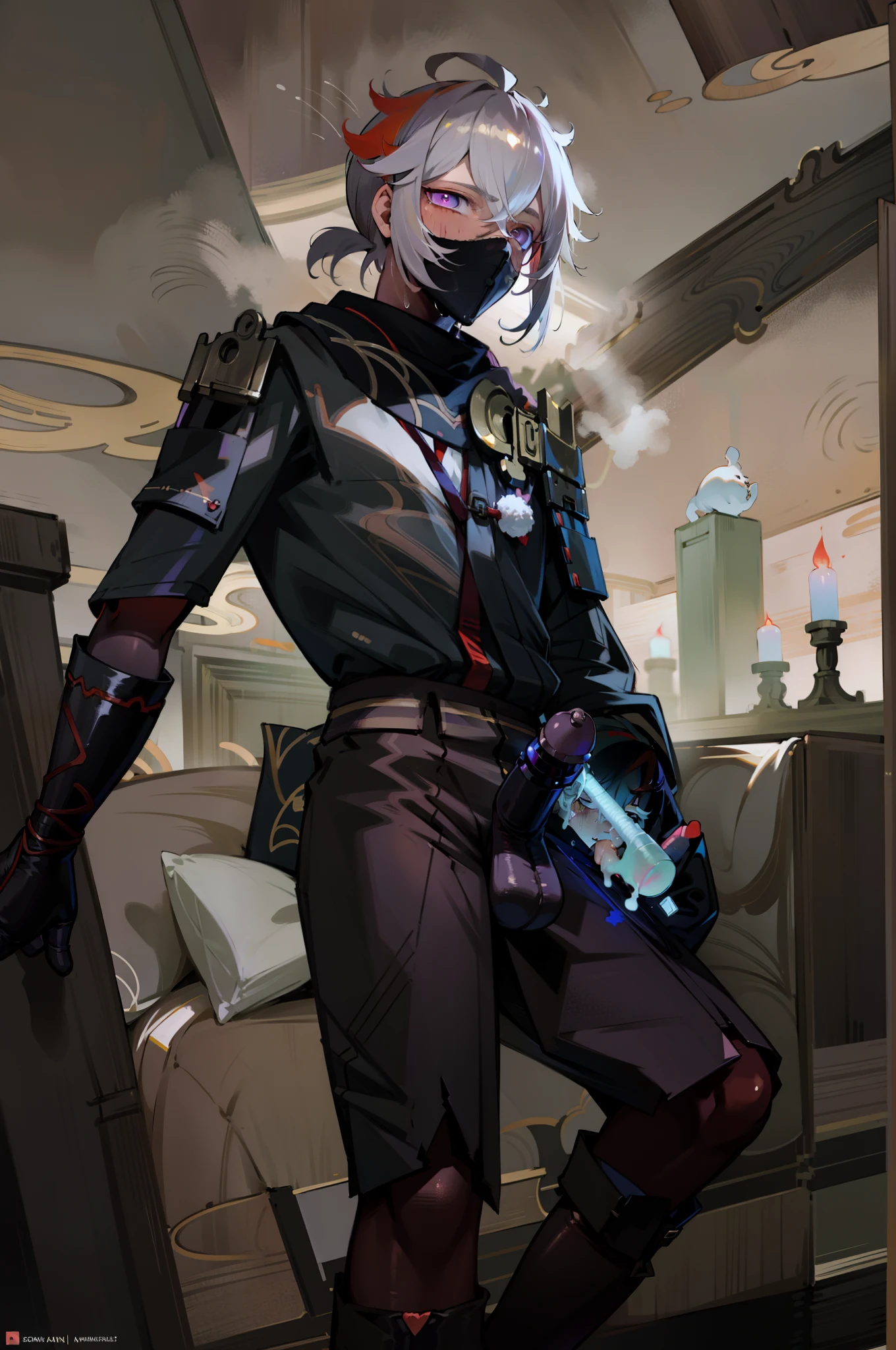 ((finely detail)),ultra detailed,(((best quality))),(incredibly_absurdres),best illustration,highres,(huge_filesize),((masterpiece)),(extremely detailed),extremely detailed CG,yaoi, ((((nsfw)))),(((((male))))),((((1boy)))),(((((1 boy))))),streaked hair,ahoge,(((((short hair))))),dark_persona,n,:p,expressionless eyes,blank stare,tongue out,blush,anime face,saliva,ahegao,(((black shirt))),((arms behind head)),(((mind break))),(((mind control))),sex machine,open mouth,tongue,indoor,bed,bright colors,leggings,erection,((((erection under clothes)))),precum,,cumdrip,dripping ,entangled,constriction,, milking,veiny ,large ,full body,spread legs,heart-shaped pupils,too many sex toys,lens_flare,depth of field,student, male focus,(((((male))))),male child,(((()))),completely ,(()), and testicles touching,((veiny )),((licking )),((large )),(looking at ),(( grab)),, in mouth, milking,oral,cum on body,cum on tongue,cum on boy,cum on hands,cum on ,cum in clothes,cumdrip,dripping , on hair,precum,mind control,mind break,tongue out, on tongue,open mouth,tongue,:p,endured_face,expressionless,bed,bright colors,expressionless eyes,vibrator,(day),indoor,wide eyed,sun,finely detail,bdsm,student,(shaded face),,looking up,(((no pupils))),(((empty eyes))),drooling,open mouth,((glowing eyes)),(expressionless), (purple eyes),blush,constricted pupils,dark halo,possessed,looking_at_viewers,Dull eyes,masked