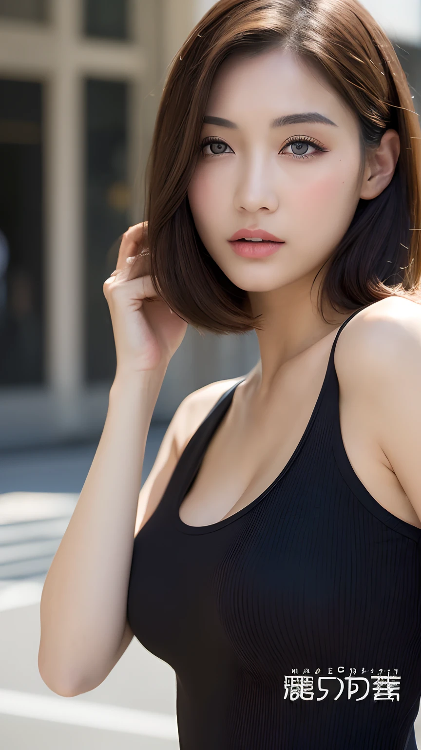 Arafe Asian woman wearing black top posing for photo, gorgeous chinese model, Gorgeous young Korean woman, beautiful Korean women, goddess of Japan, Chinese girl, Japanese Models, trending at cgstation, Beautiful Asian Girl, Beautiful young Korean woman, Hot with shining sun, Charming Haruka Ayase portrait, xision wu