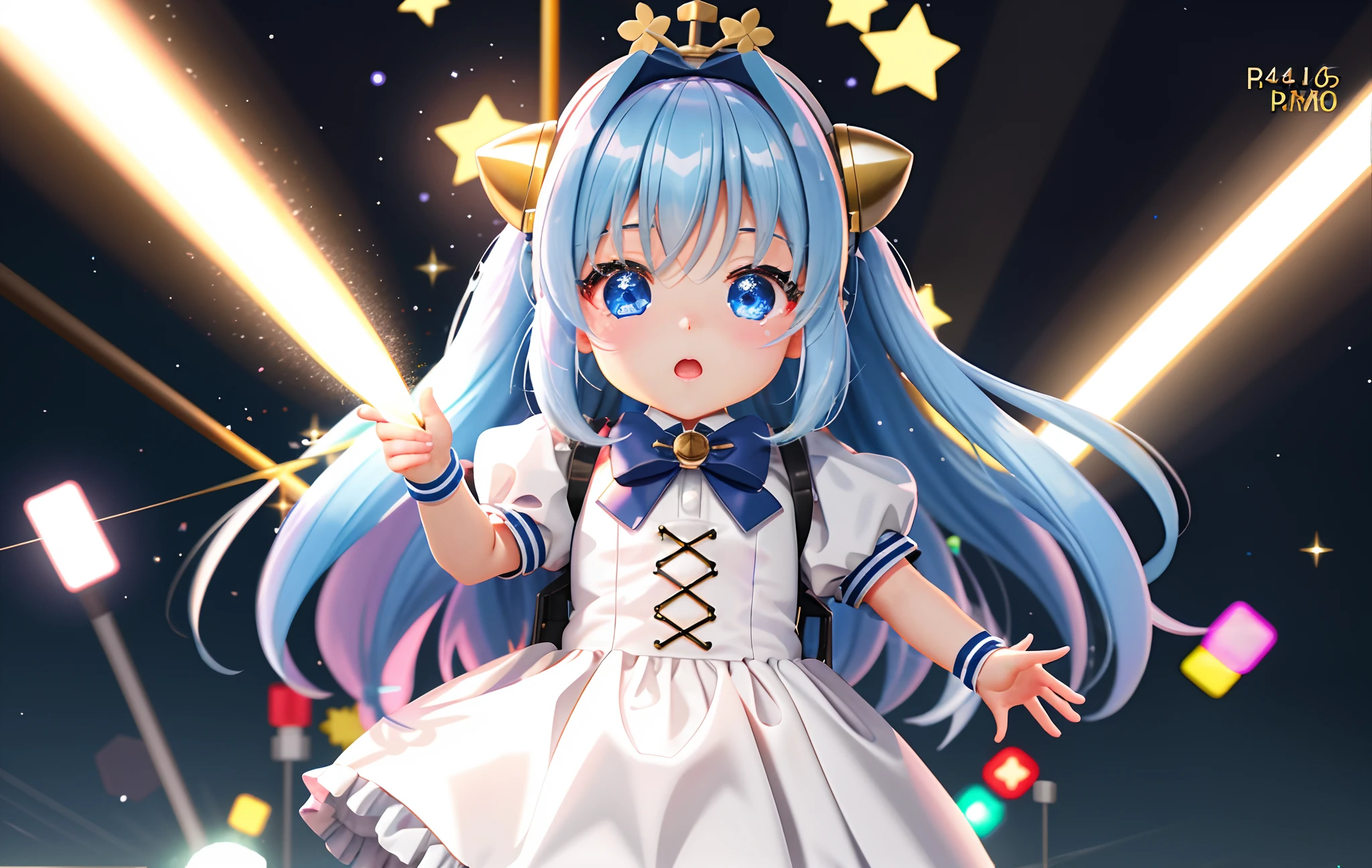 Pop Mart Blind Box IP、Close up of four cute knight dolls、Young One Angel Style、Wear longer, Dress fluently、Lop style、Poseline doll、Little people々々々々々々々。Little people々々々々々々々、unreal enginee 5、Light 3D/C4D production: 8K HD quality/illuminating/Ultra-fine lens description 1.5、flawless、Chibi Background/Cinematic。Deformed cute girls、Chibi Chara、totally white、motion-blur、High-speed shutter、Tremendous speed --ar 4:3
