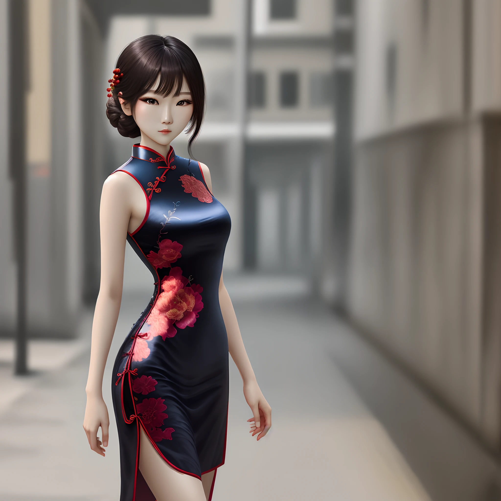 on cheongsam