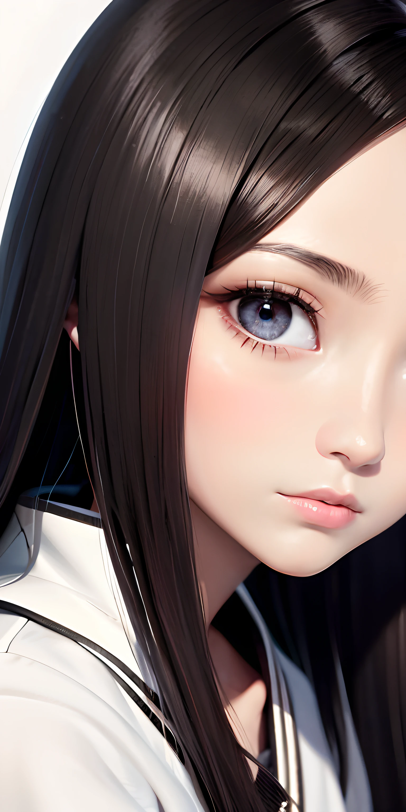 Need,tmasterpiece,brunette color hair,Black eyes,Heads-up,above neck,closeup of face,Hairline,Fair skin,ancient wind