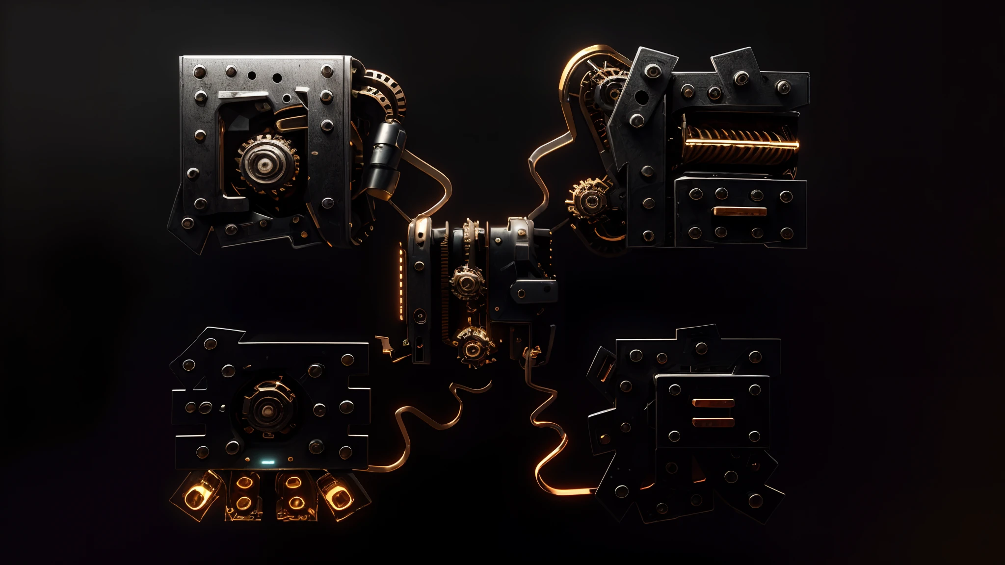 cyberpunk,metal,machinery,mechanical design draft,simple background,octanerender,3D ,unreal engine 5,3D, surrealism, ultra-high definition, high resolution, best quality, highly detailed, award-winning, super detailed,chiaroscuro, depth of field, cinematic lighting, sparkle, ray tracing