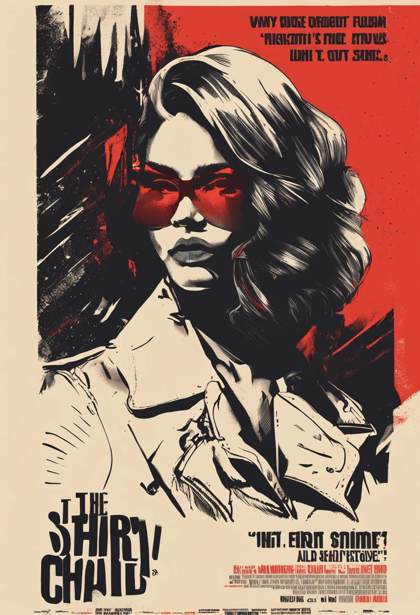 ((((dramatic))), (((gritty))), (((intense))) film poster featuring a young woman as the central character. She stands confidently in the center of the poster, wearing a stylish and edgy outfit, with a determined expression on her face. The background is dark and gritty, with a sense of danger and intensity. The text is bold and attention-grabbing, with a catchy tagline that adds to the overall feeling of drama and excitement. The color palette is mainly dark with splashes of vibrant colors, giving the poster a dynamic and visually striking appearance,tachi-e
(magazine:1.3), (cover-style:1.3), fashionable, woman, vibrant, outfit, posing, front, colorful, dynamic, background, elements, confident, expression, holding, statement, accessory, majestic, coiled, around, touch, scene, text, cover, bold, attention-grabbing, title, stylish, font, catchy, headline, larger, striking, modern, trendy, focus, fashion,