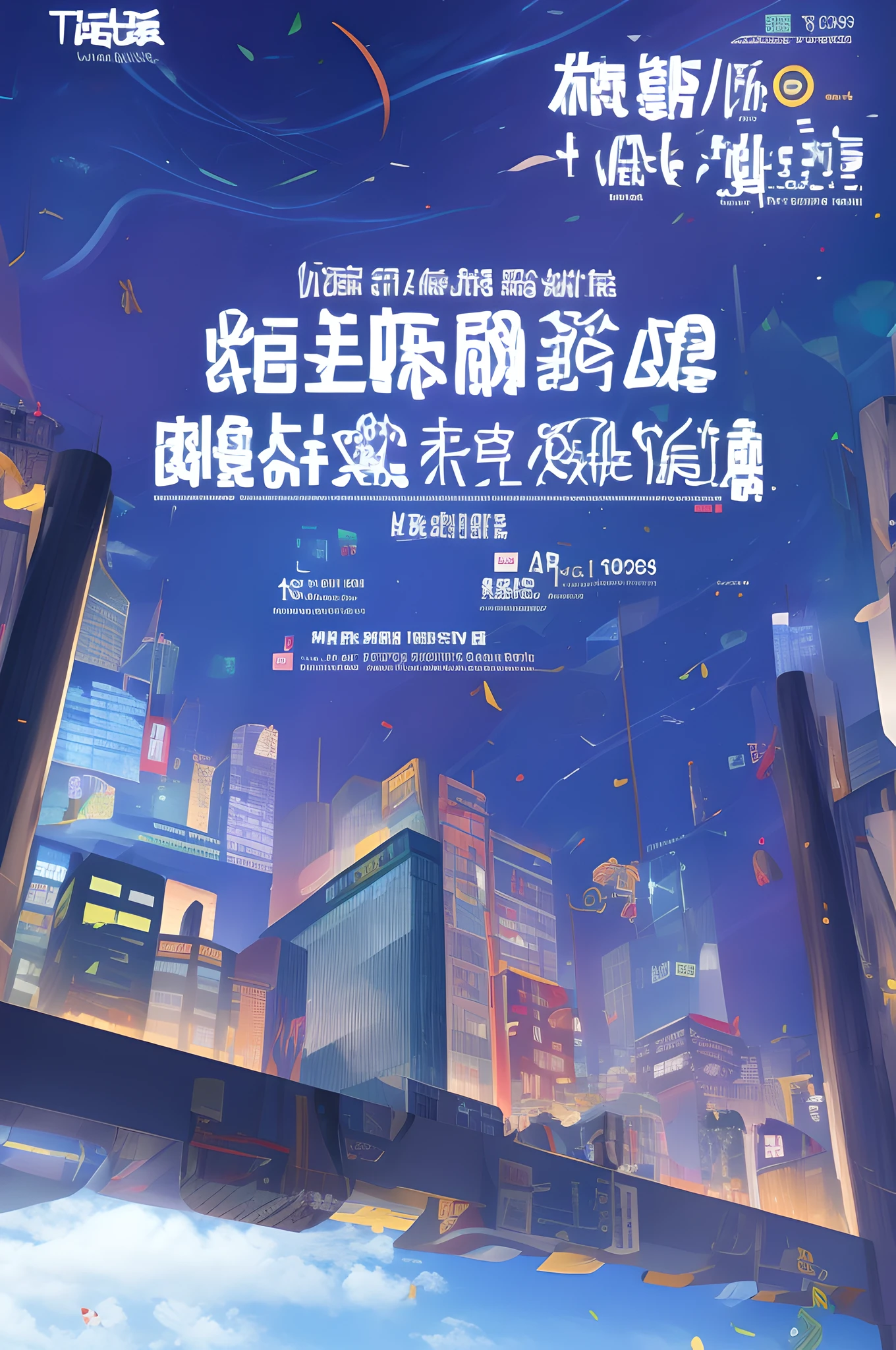 high qulity，Tech style，人物，poster for，Future wind，computers，danmaku，data，Rooftop