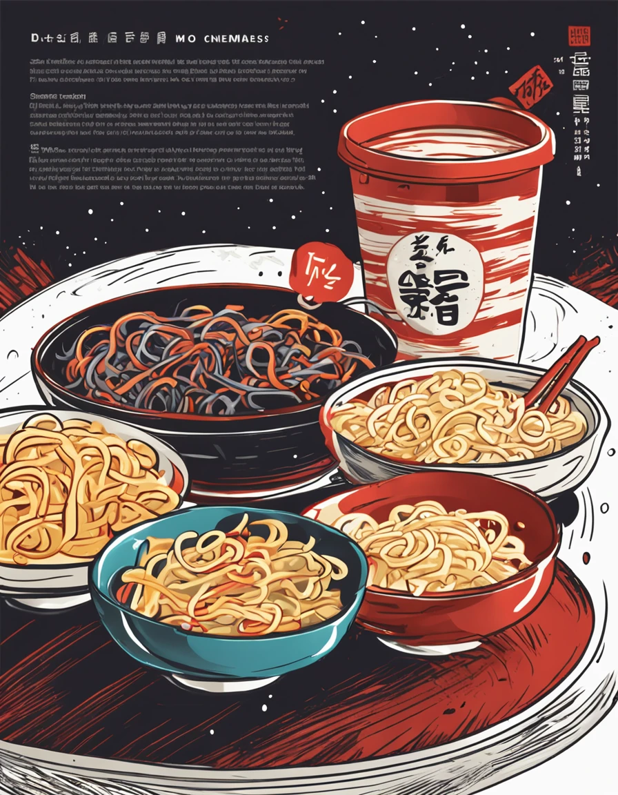 An illustration of instant noodles