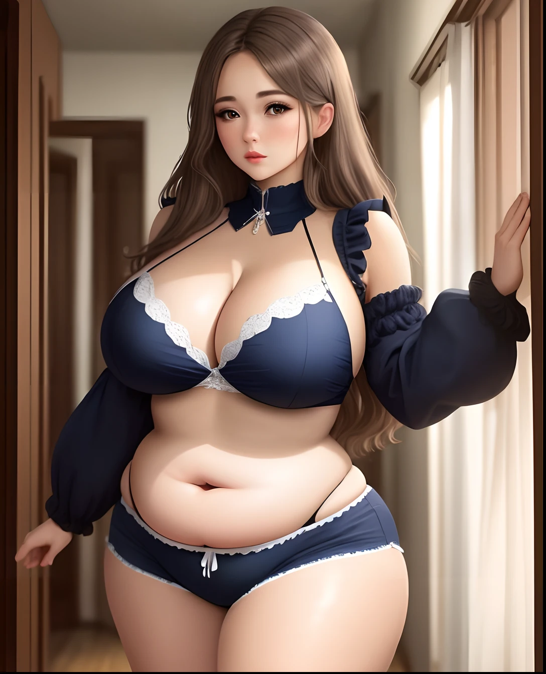 Big breasts and plump