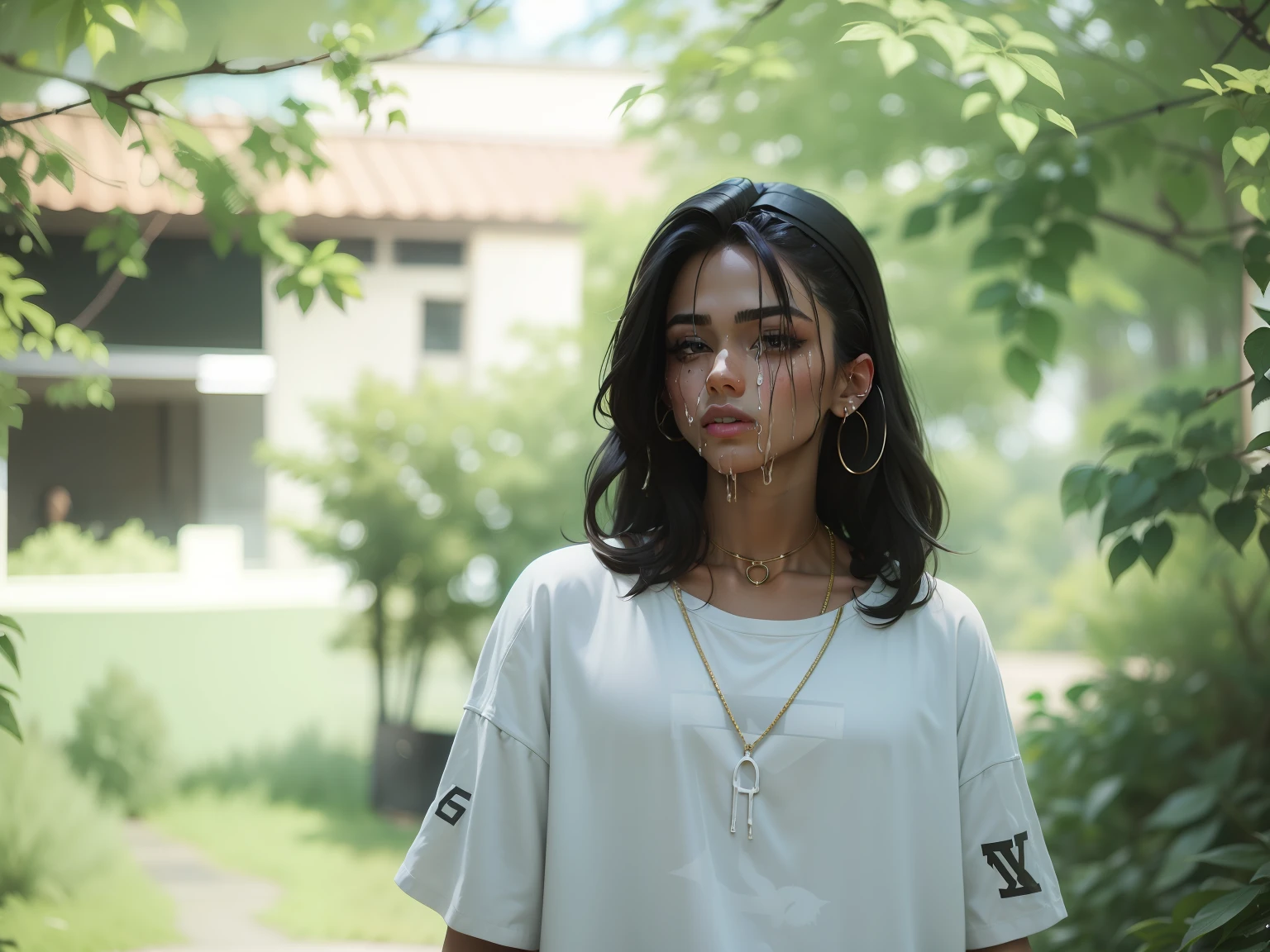 Dripping with streetwear clothes on