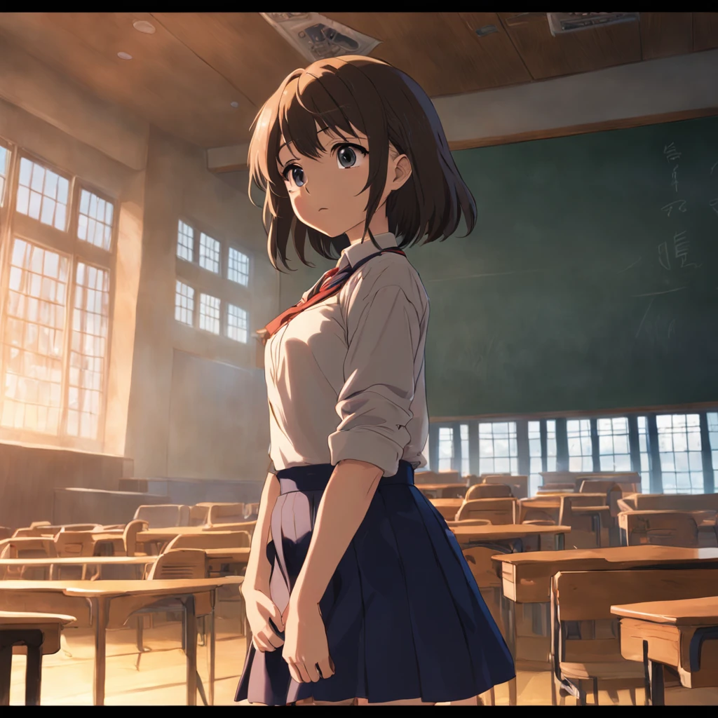 Female teacher,On the podium,Professional Dress,Superskirt