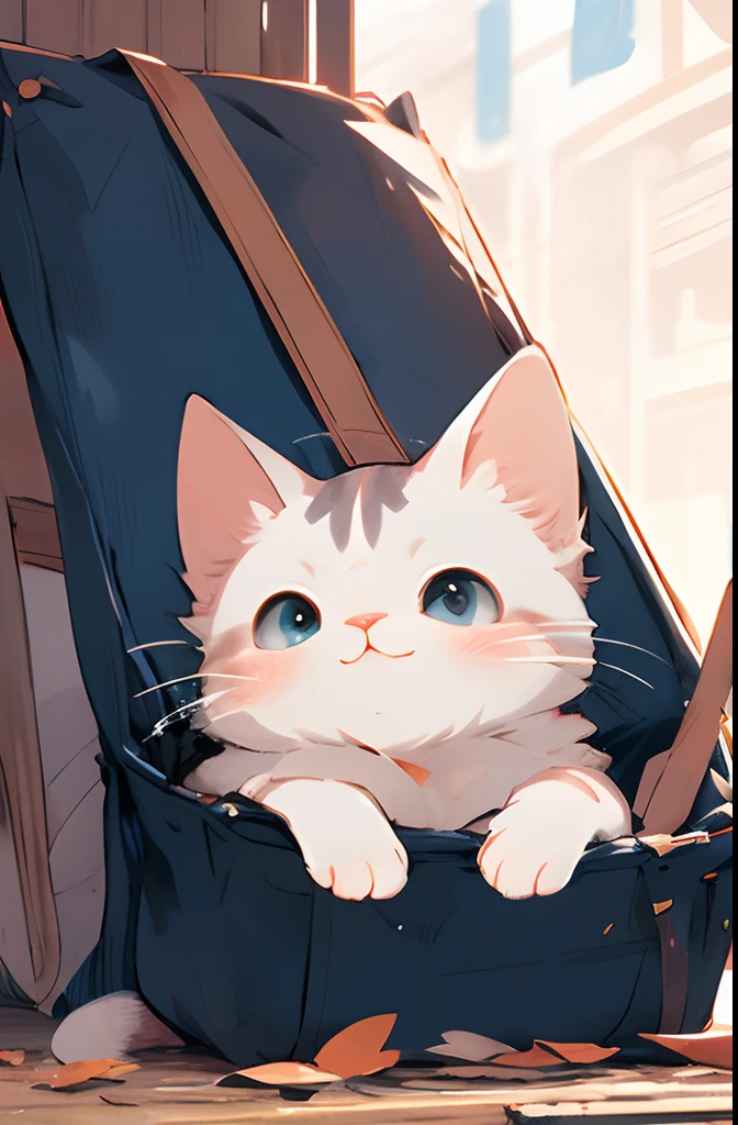 Cat sitting,