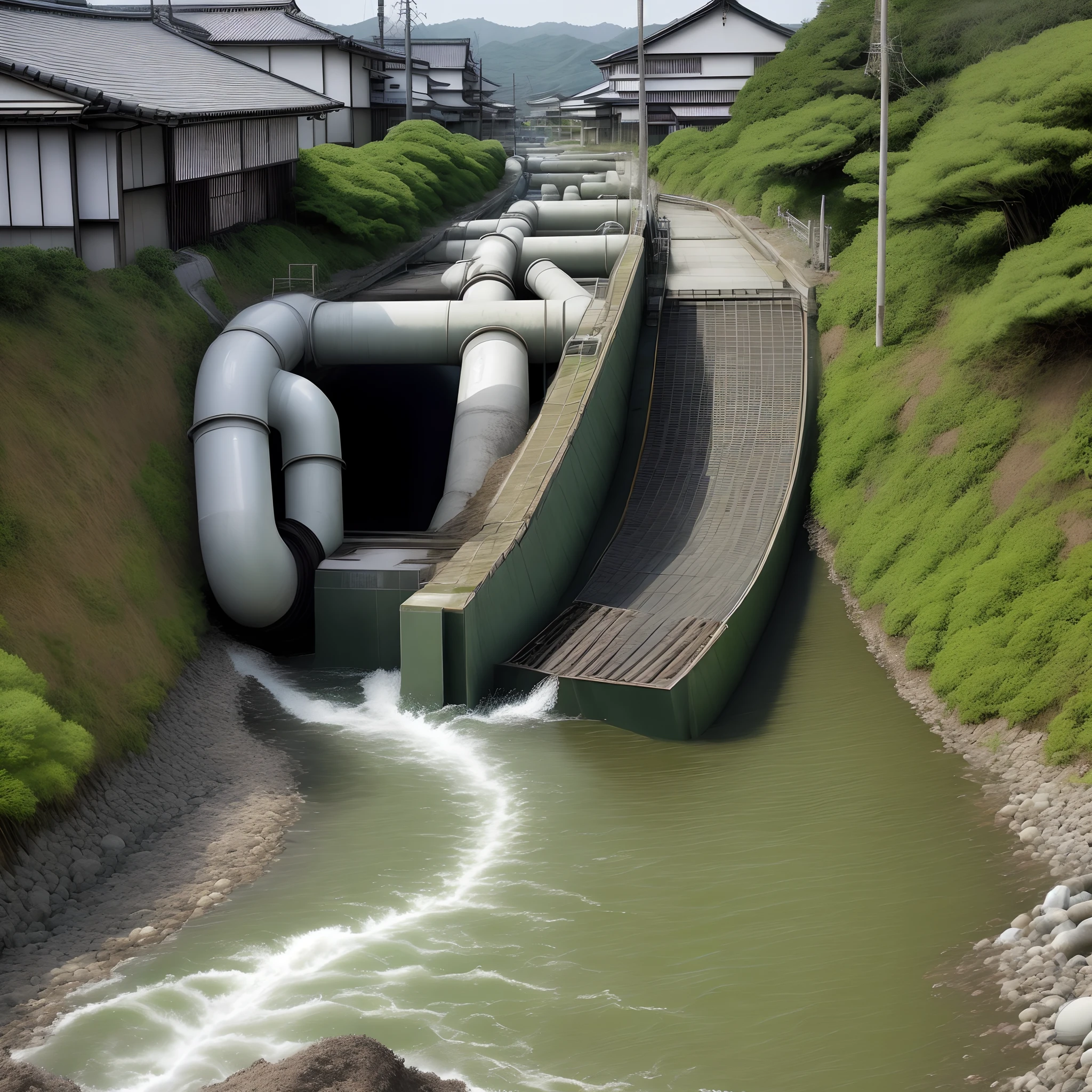 Ugly live-action photo of Japan discharging nuclear sewage
