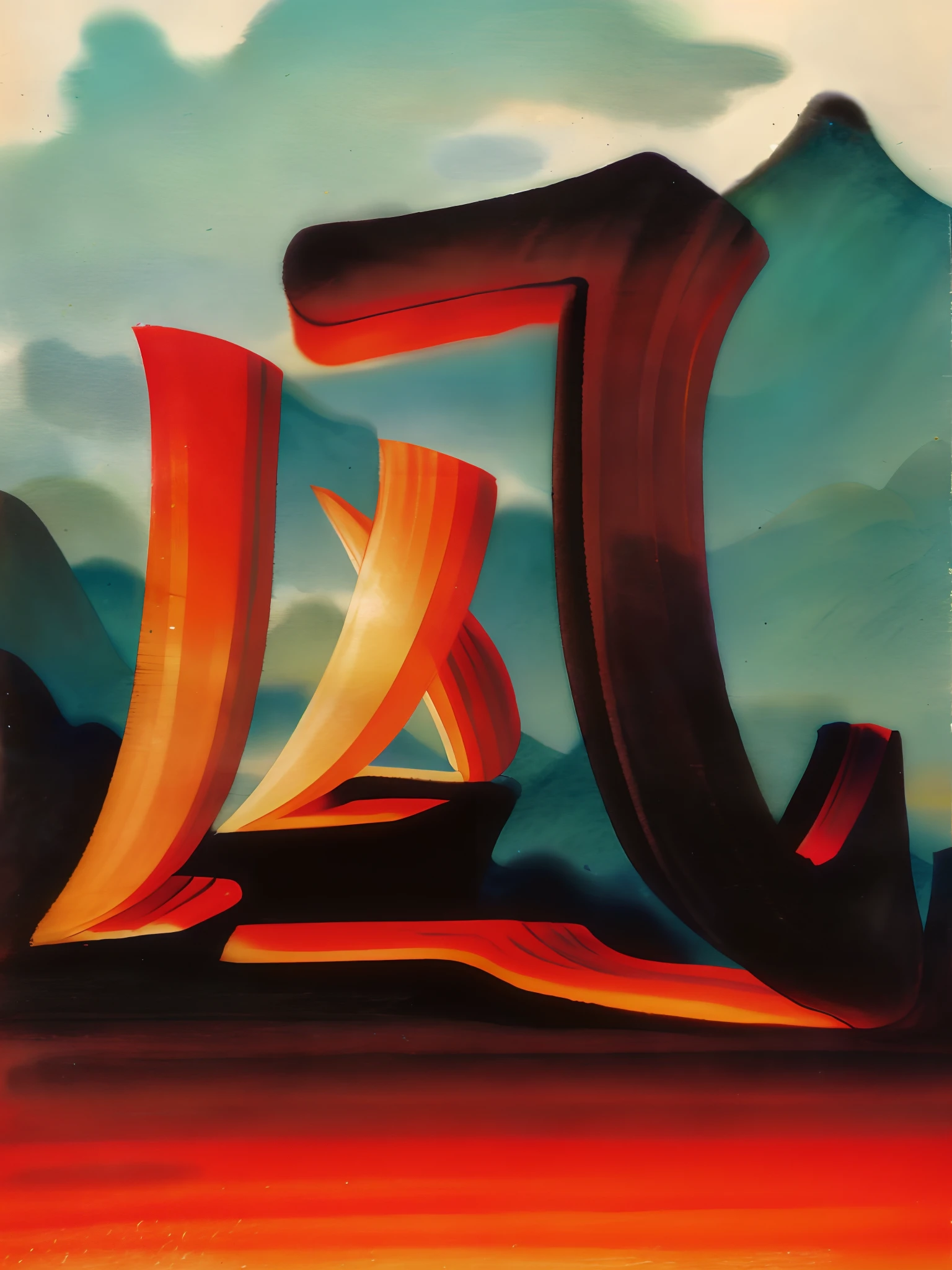 ((masterpiece)), ((best quality)), ((high-res)),((extremly details)), ((Ink wash)), ((artist)), a painting of longly mountain and pine_tree, 分支, no_humans, 户外, 风景, 鸟类, 瀑布,河流, 靛蓝颜料, zulishisong_style_mountains
