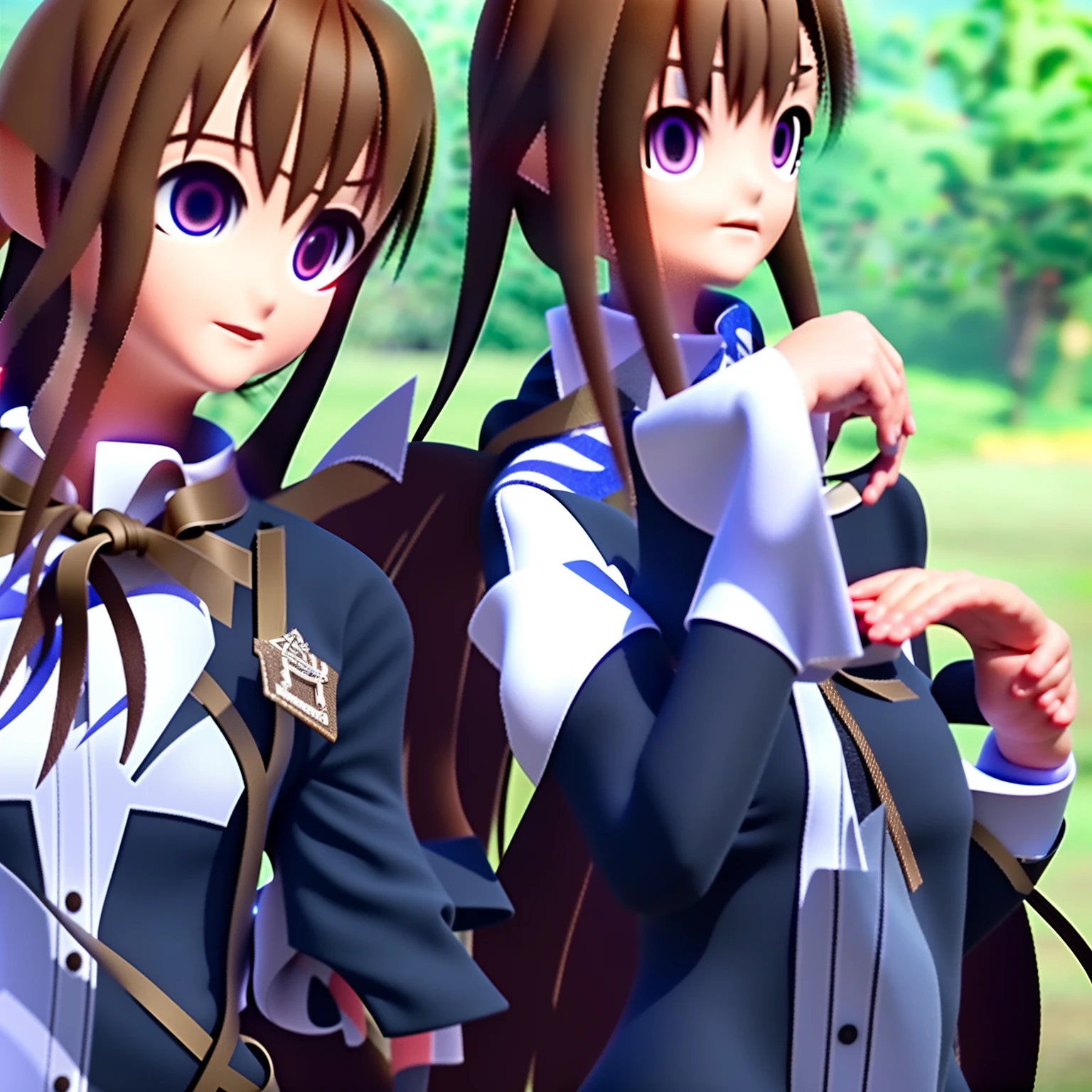 Beautiful loli double ponytail quadratic