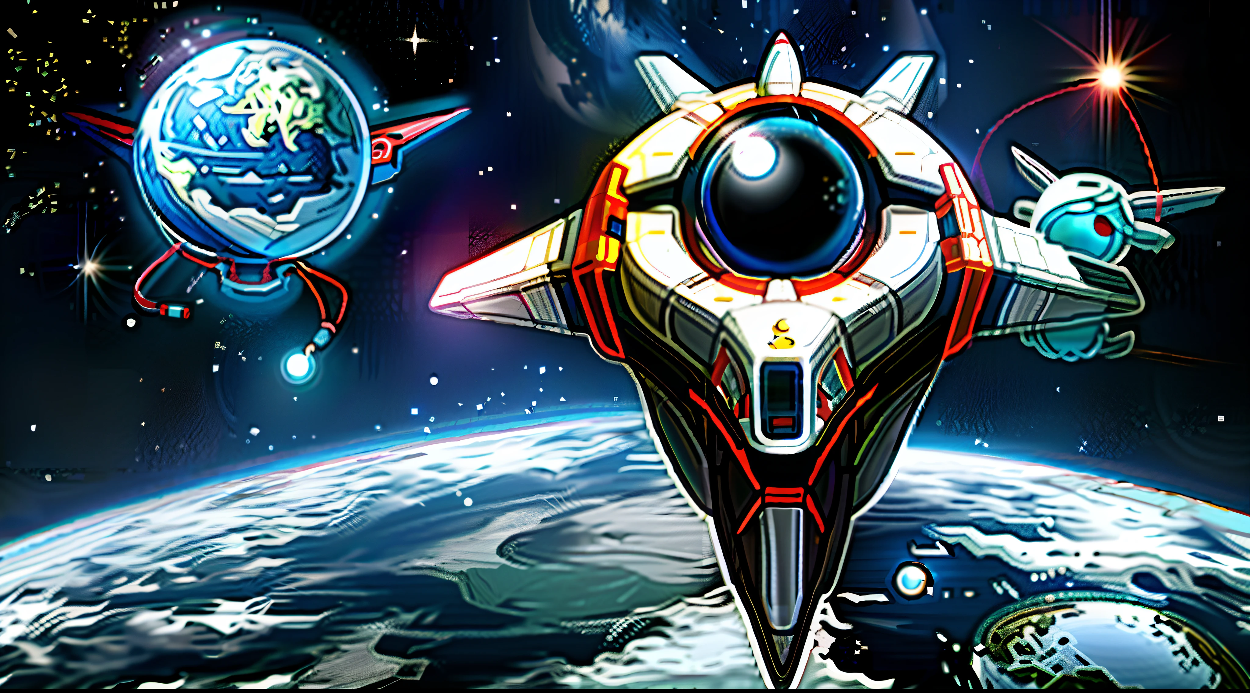 Single spaceship design spherical shape