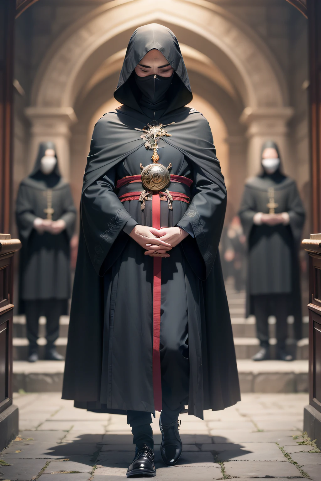 And in this gloomy ritual scene,A group of black-robed priests slowly walked towards the altar。Their faces are covered with masks,Can't see who they really are。They were armed with swords and magic weapons,Begin chanting ancient demonic spells,to summon the power of darkness。is in night