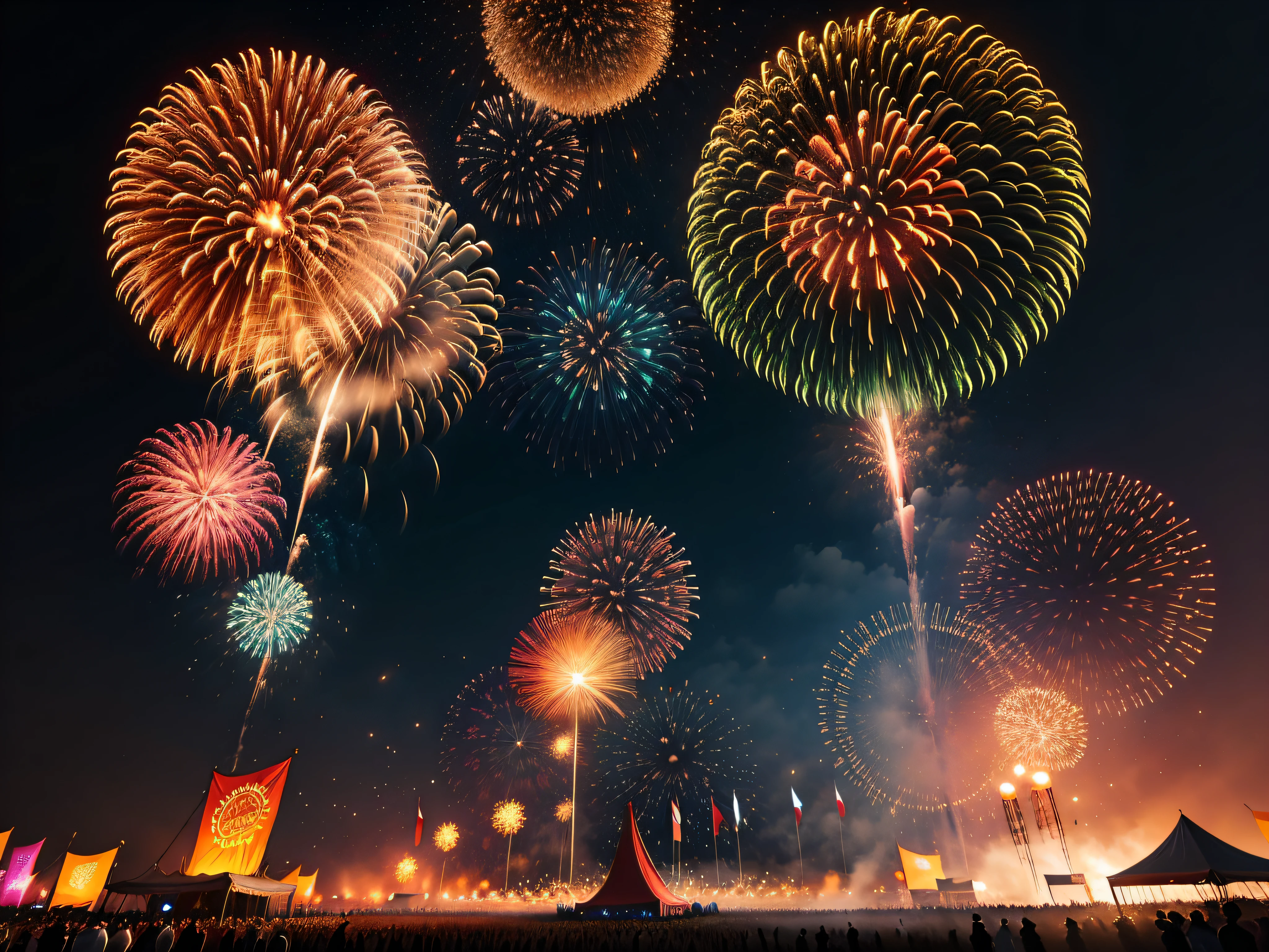 Festivals and Celebrations: Nighttime festivals, fireworks displays, and cultural celebrations often feature dynamic lighting arrangements that create a dazzling atmosphere.