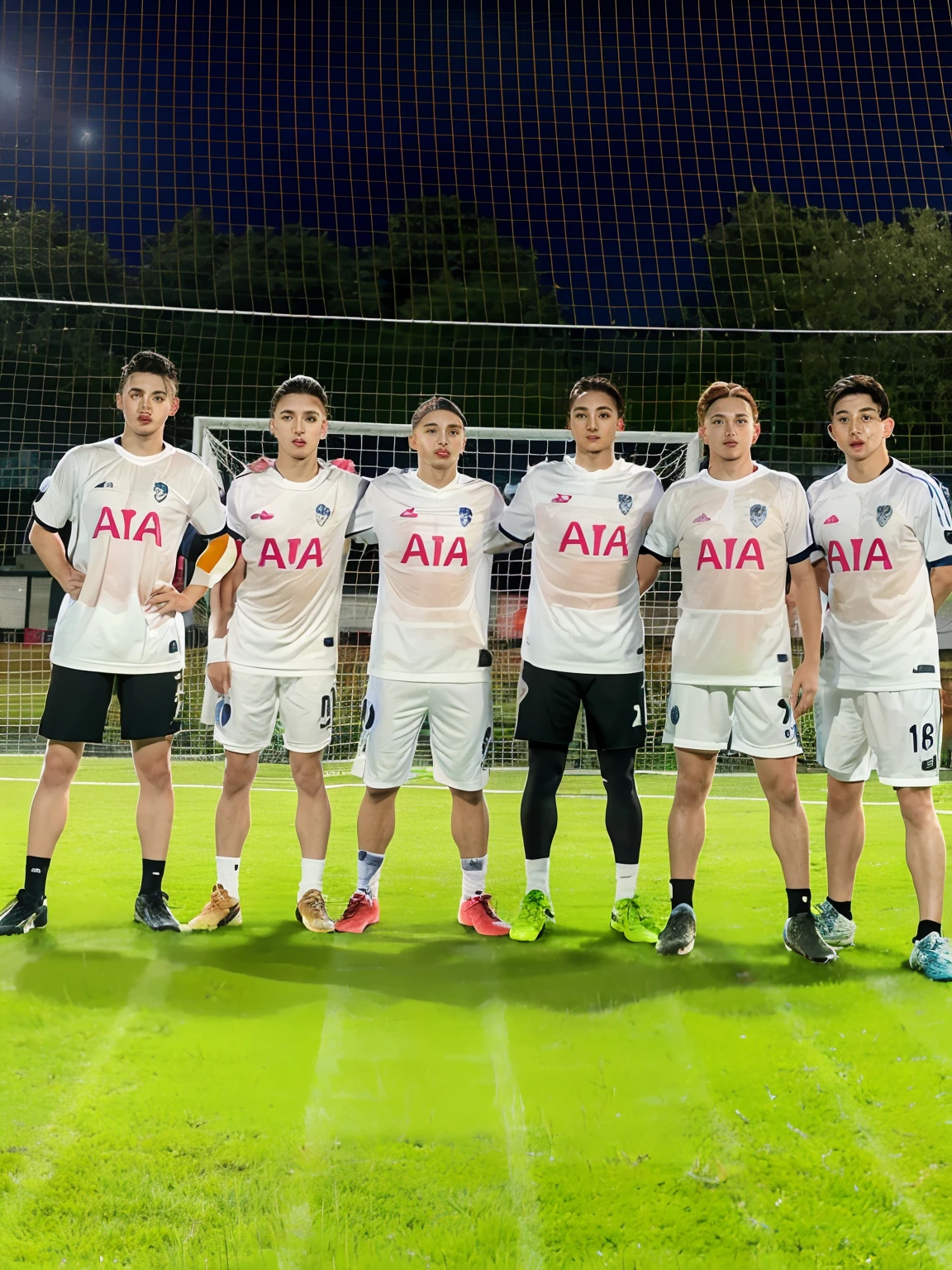 soccer players posing for a picture on a soccer field, for aaa game, competition winning, 💣 💥, lifestyle, the best ever, ssao 8 k, from left, 🤬 🤮 💕 🎀, retro 9 0 s, 2 0 2 2 photo, photo taken in 2 0 2 0, group photo, 💣 💥💣 💥, summer evening, aaa game