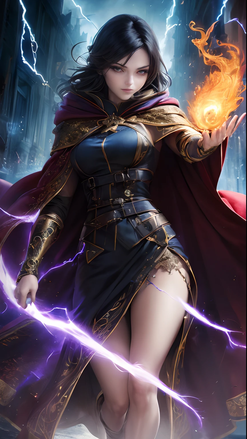 Card game Power skill, hero fantasy, concept art, detailed, best quality, badass