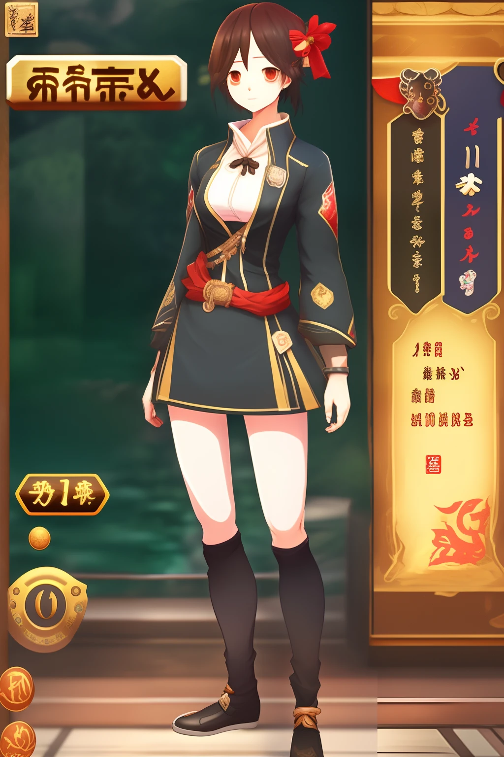 Online game Genshin Heroine character,no clothes are worn