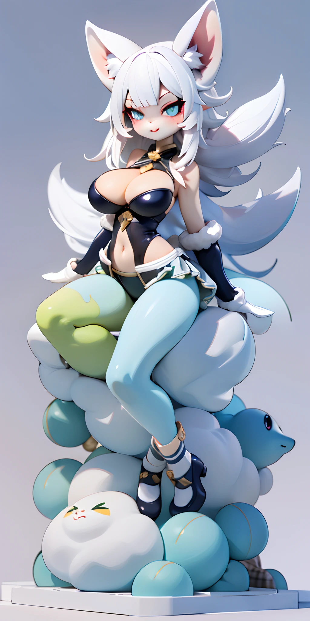 Furry orcs, Critters(tmasterpiece:1.2),(best qualtiy)。.。.3D,Furry kitten ears,Lori huge breasts cleavage,Raised sexy!(thick thight),(Wide buttock),gigantic cleavage breasts!(huge tit)White hair,比基尼!detailed iris of eyes,Detailed eyes,Fluffy white tail,the complex background,number art,small detailed,Perfect body,perfect anatomia,Detailed beautiful face,naghty face,Untidy