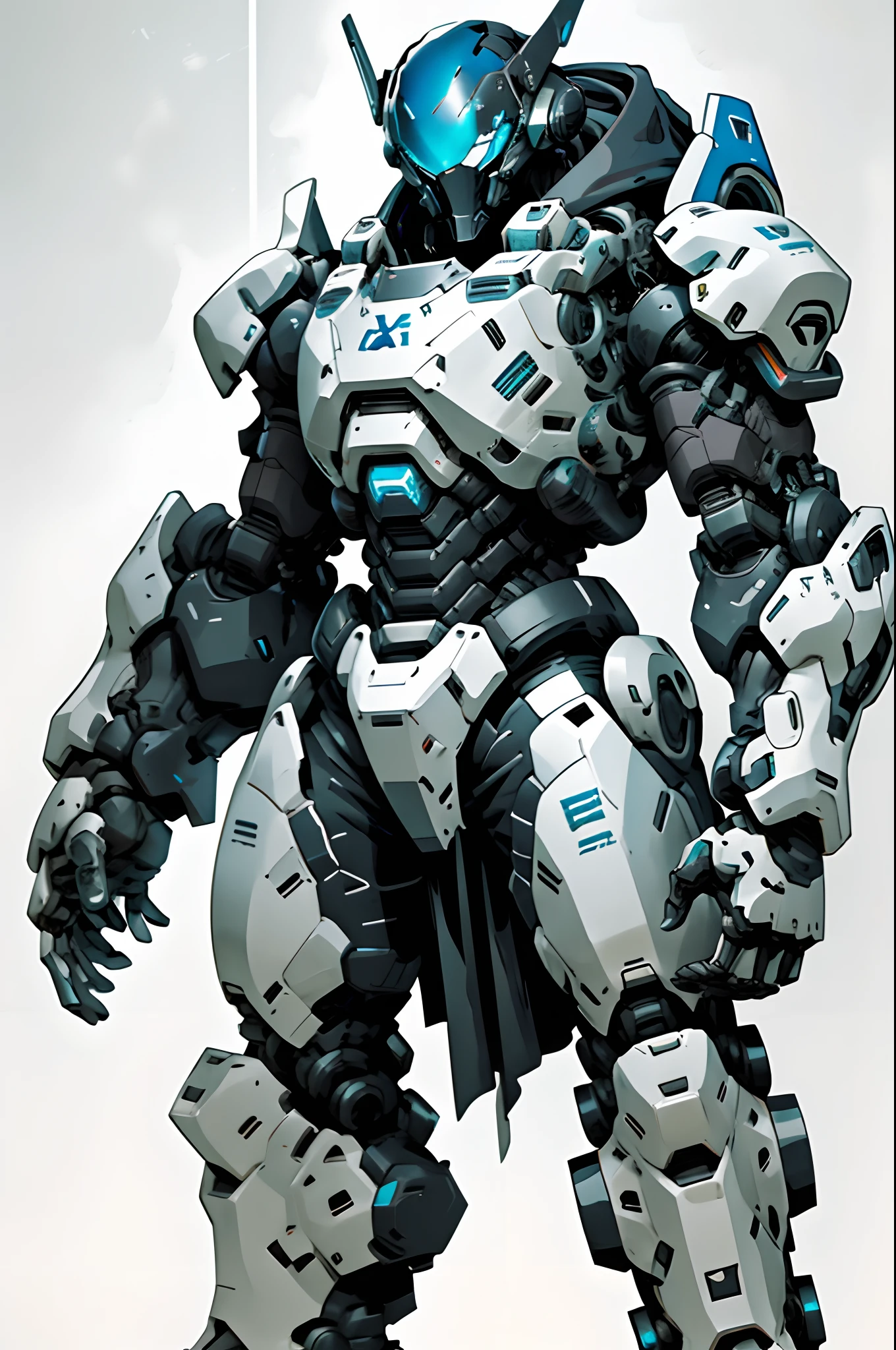 1 woman inside a huge bulky exoskeleton robot , ((bulky)) armor, mecha,
ink, clean lines, negative space, high contrast, gradient color,